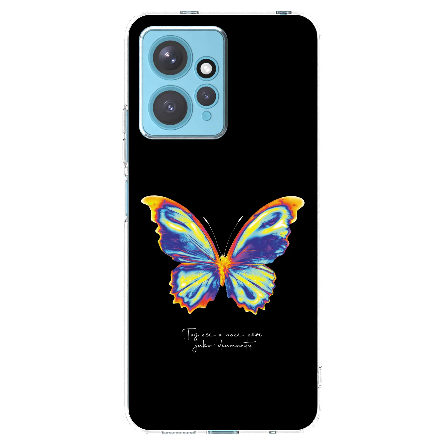 Picasee silikónový prehľadný obal pre Xiaomi Redmi Note 12 4G - Diamanty Black