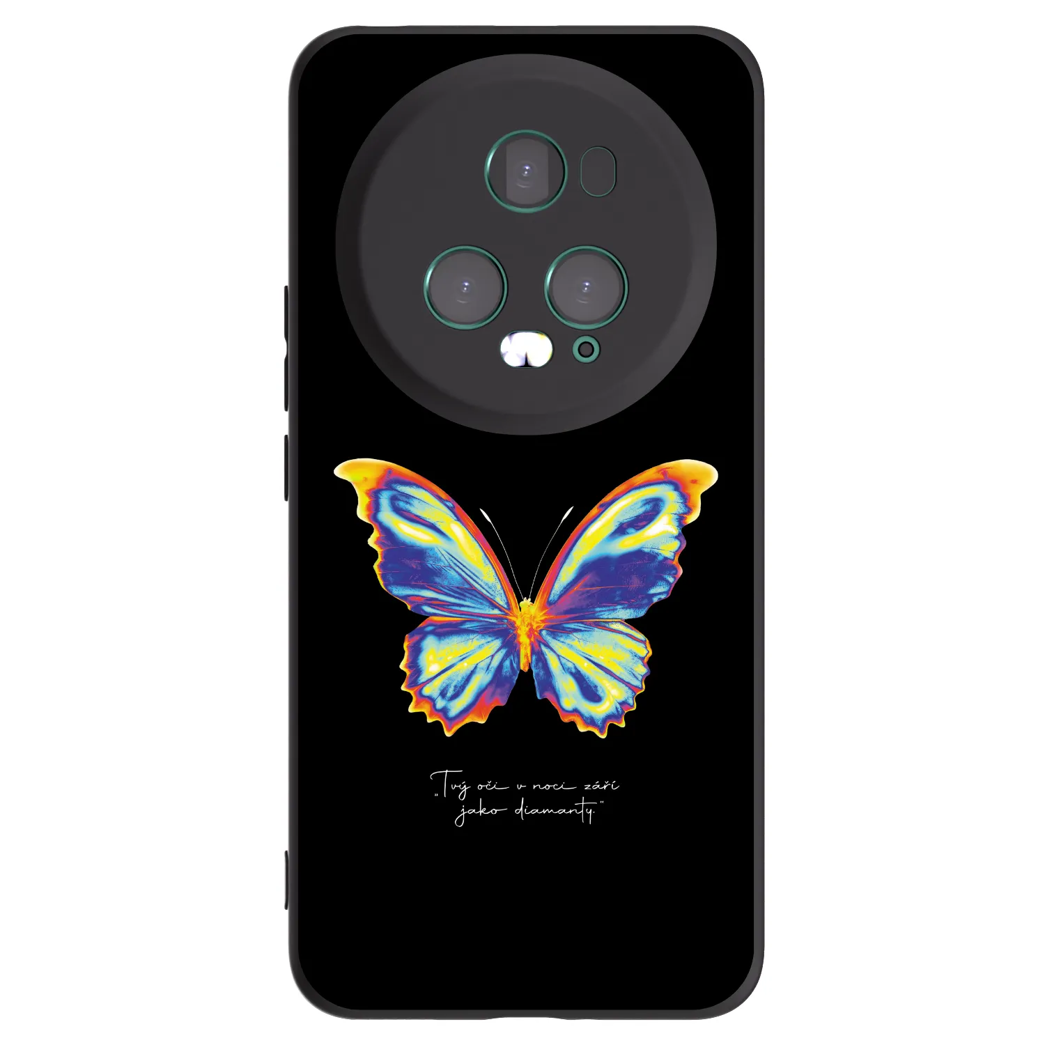 Picasee silikónový čierny obal pre Honor Magic5 Pro - Diamanty Black