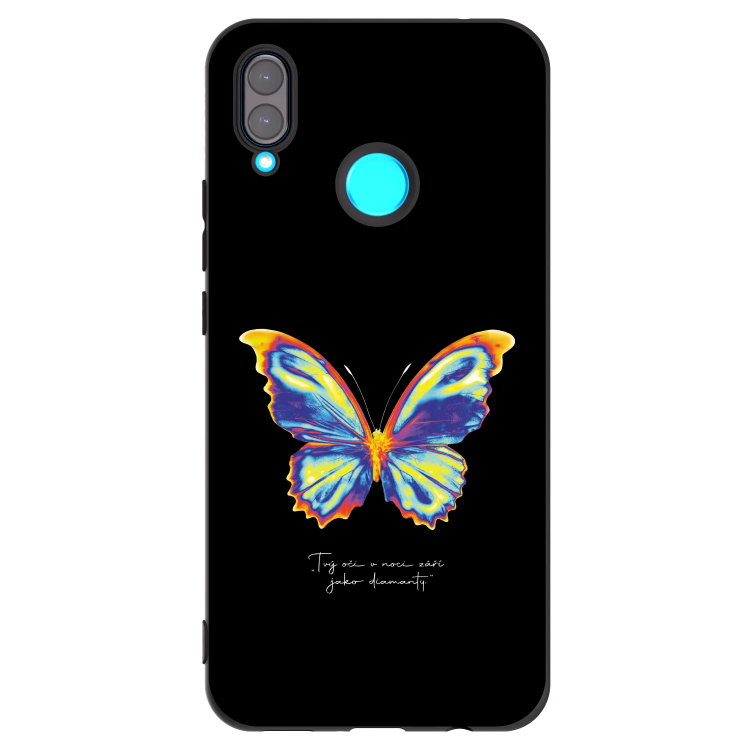 Picasee silikónový čierny obal pre Huawei Nova 3 - Diamanty Black