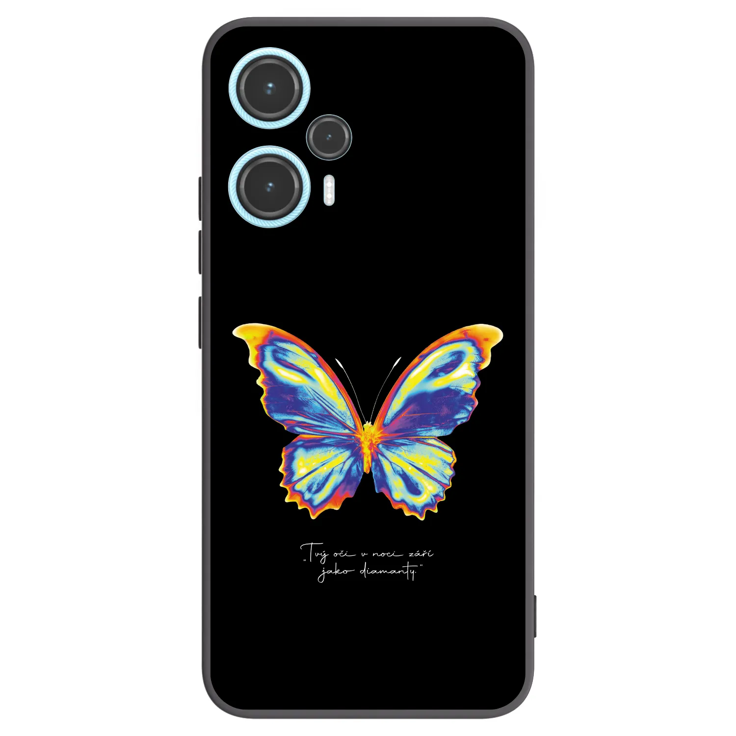 Picasee silikónový čierny obal pre Xiaomi Poco F5 - Diamanty Black