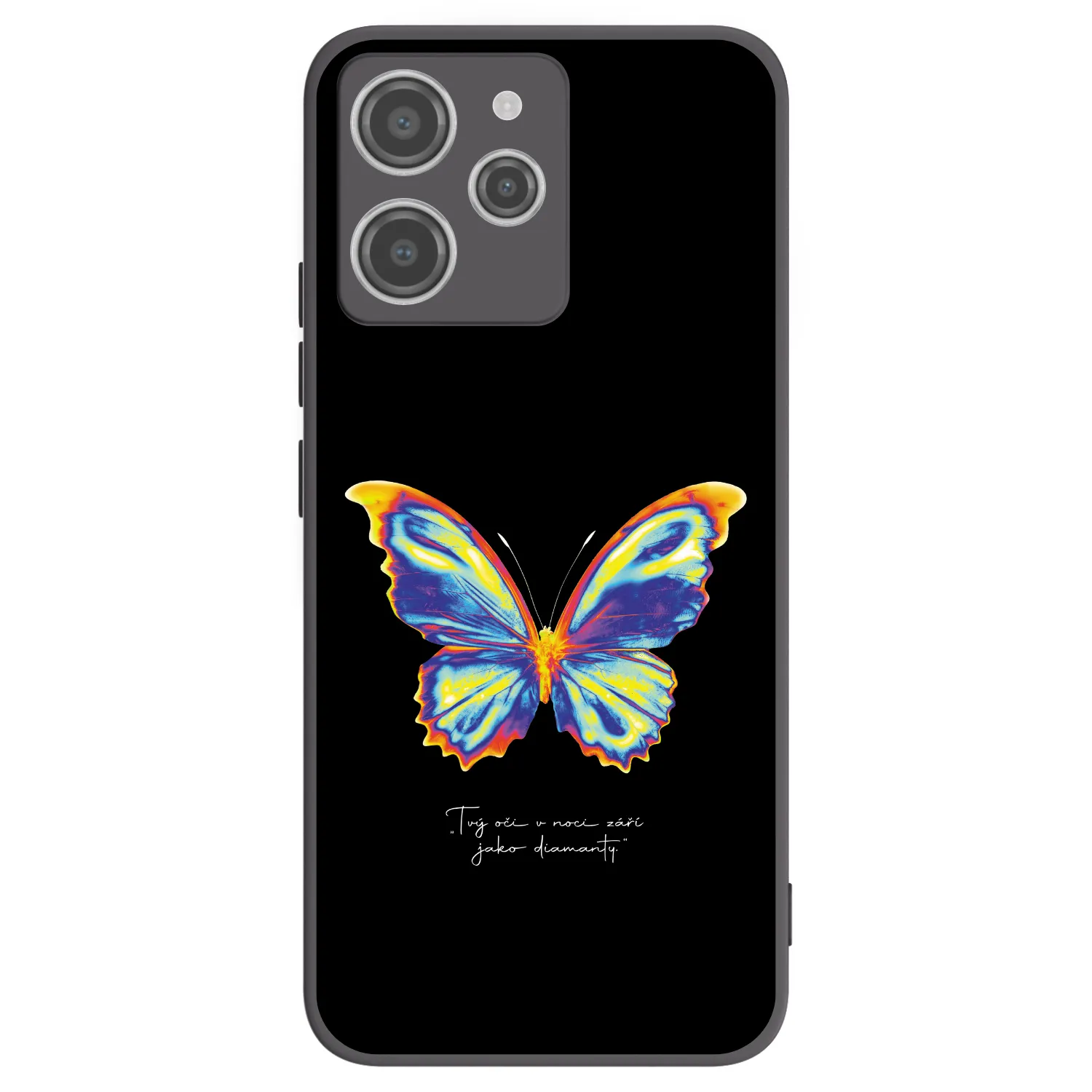 Picasee silikónový čierny obal pre Xiaomi Redmi 12 4G - Diamanty Black