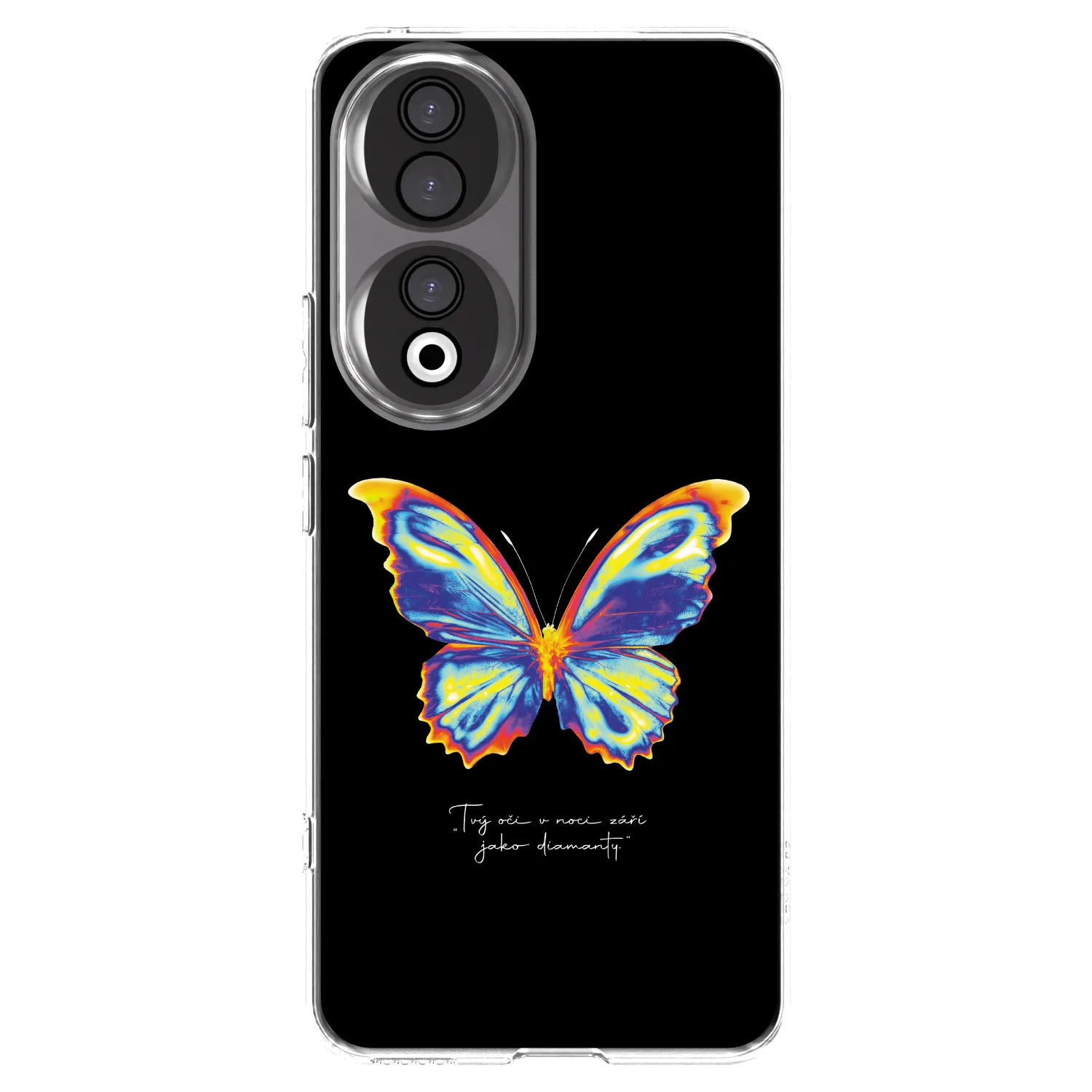Picasee silikónový prehľadný obal pre Honor 90 5G - Diamanty Black
