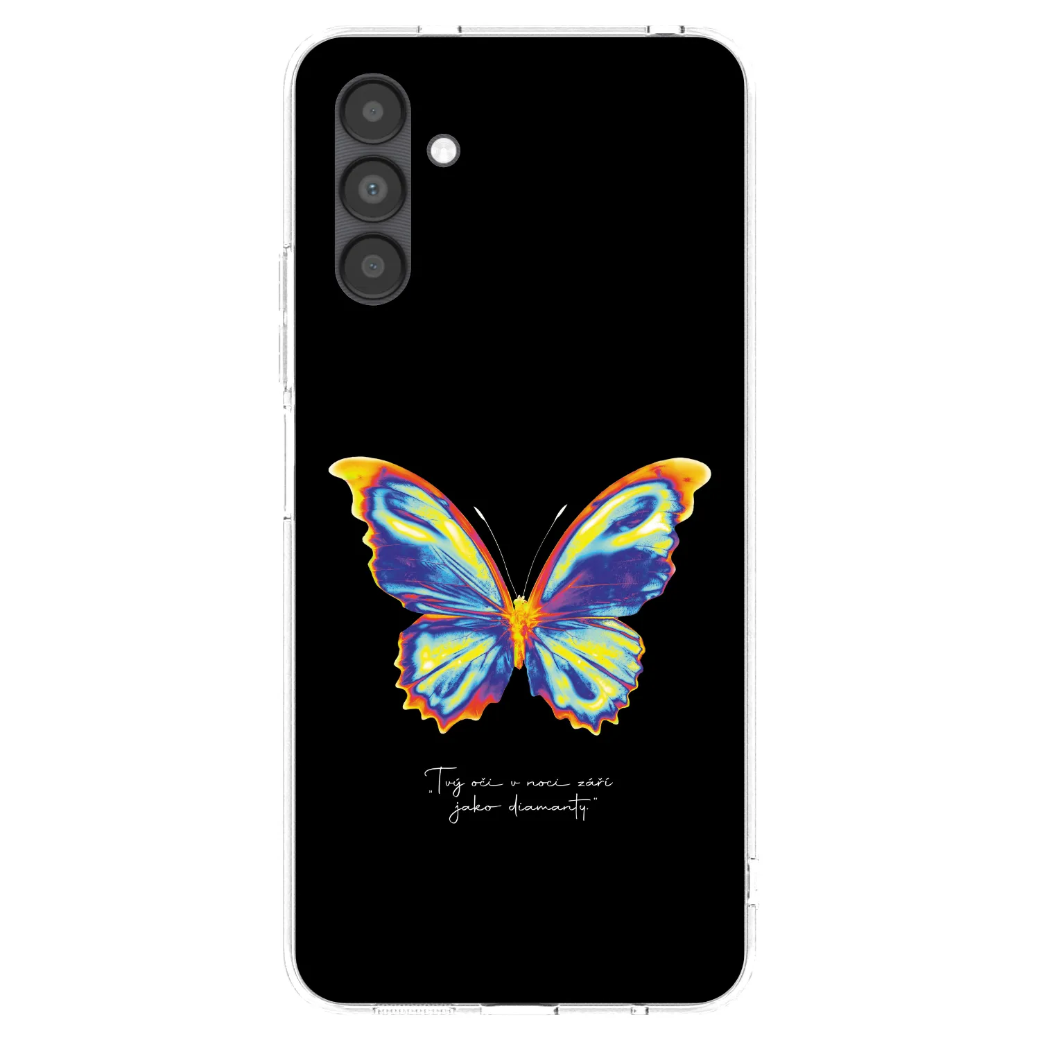 Picasee silikónový prehľadný obal pre Samsung Galaxy A04s A047F - Diamanty Black