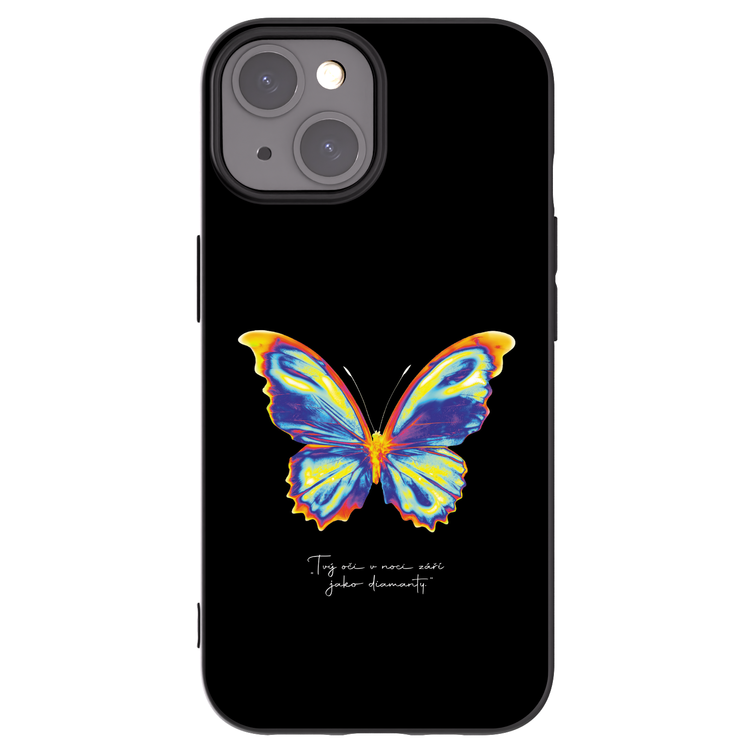 Picasee silikónový čierny obal pre Apple iPhone 15 - Diamanty Black