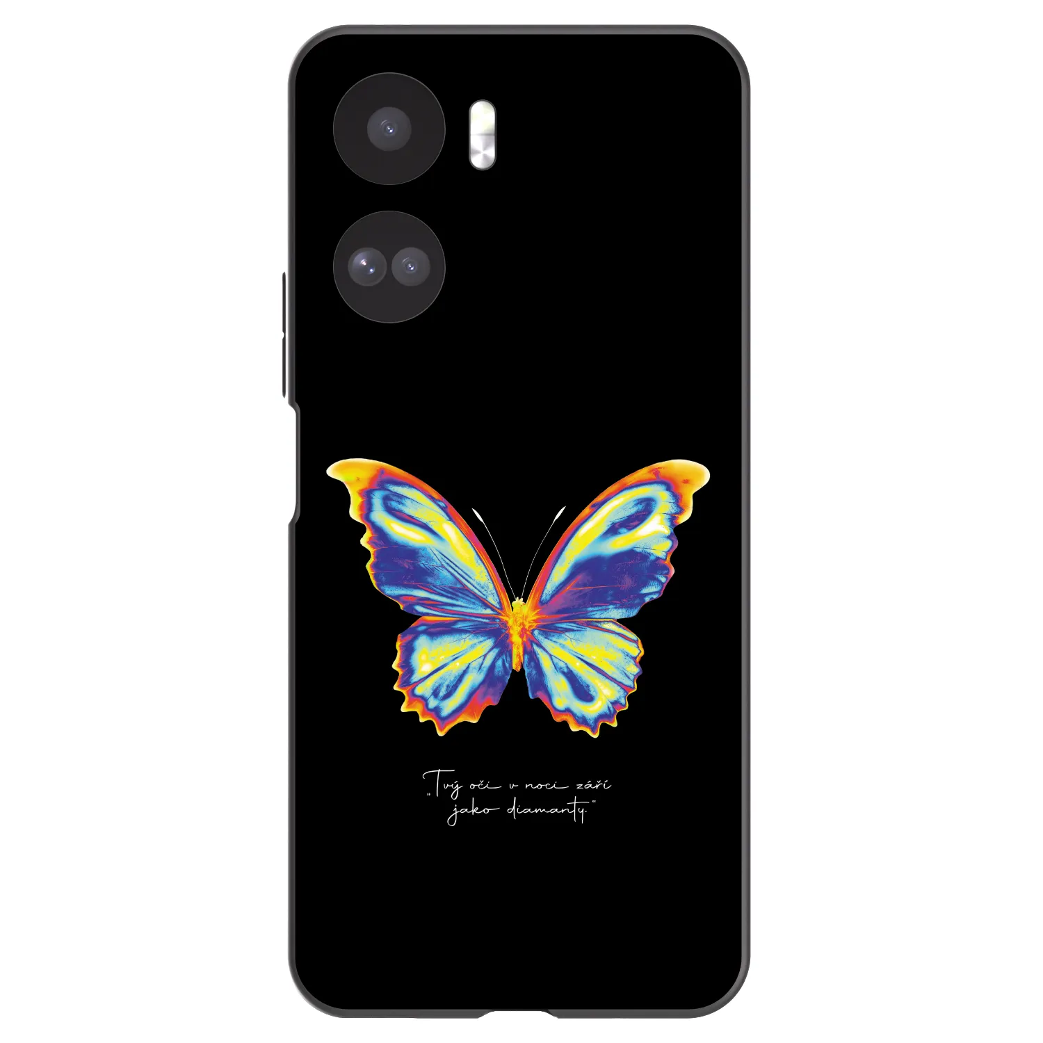 Silikónový čierny obal pre Honor 90 Lite 5G - Diamanty Black
