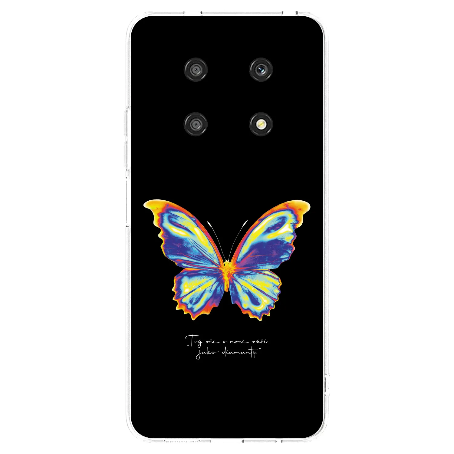 Picasee silikónový prehľadný obal pre Honor Magic4 Lite 5G - Diamanty Black