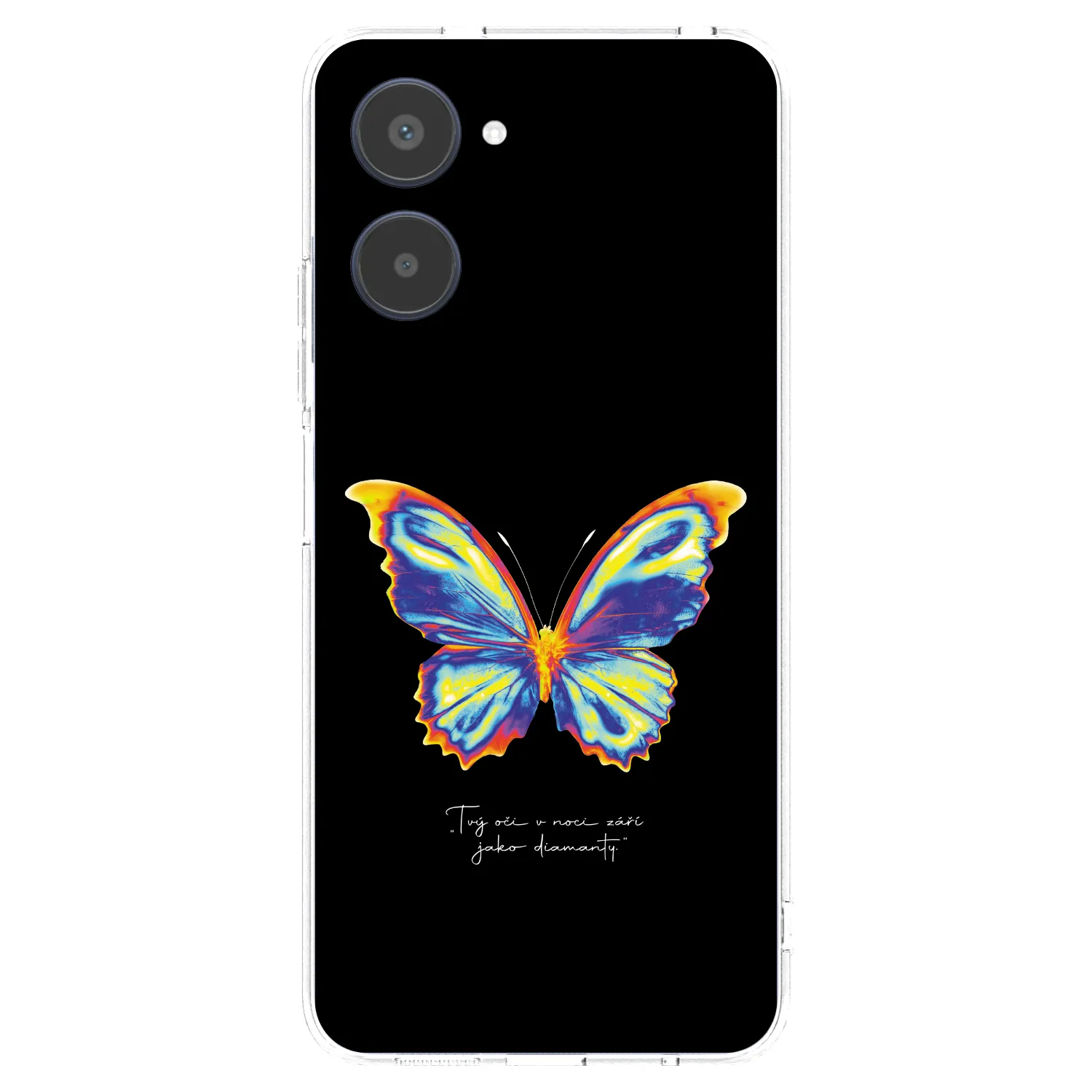 Picasee silikónový prehľadný obal pre Realme 10 4G - Diamanty Black
