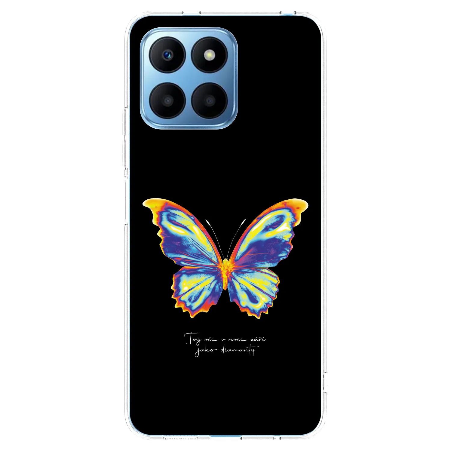 Picasee silikónový prehľadný obal pre Honor 70 Lite - Diamanty Black