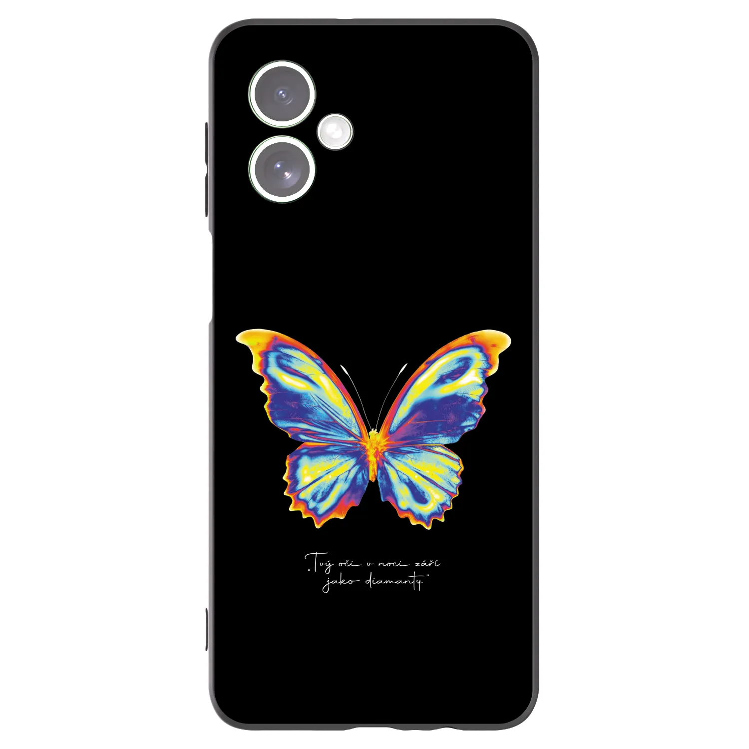 Picasee silikónový čierny obal pre Motorola Moto G54 5G - Diamanty Black