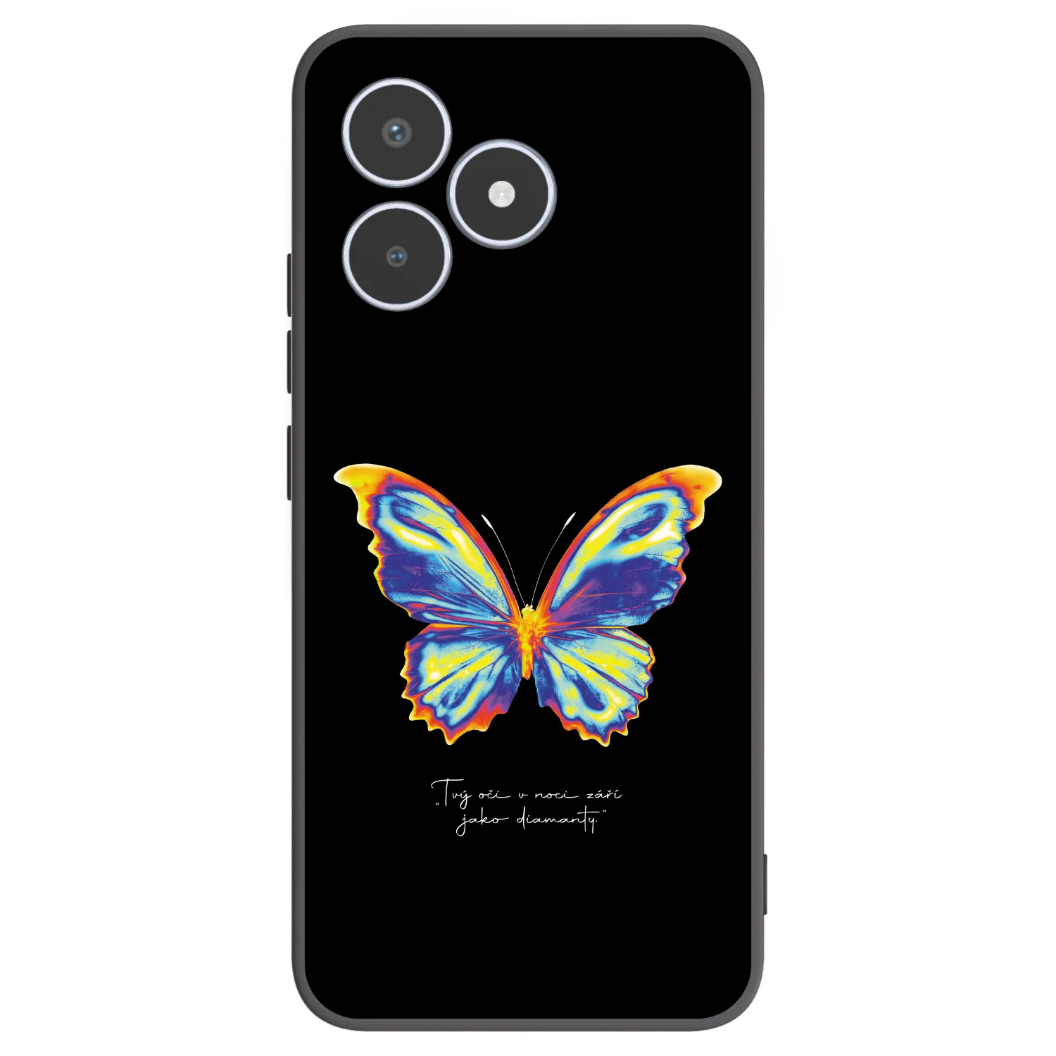 Picasee silikónový čierny obal pre Realme C53 - Diamanty Black