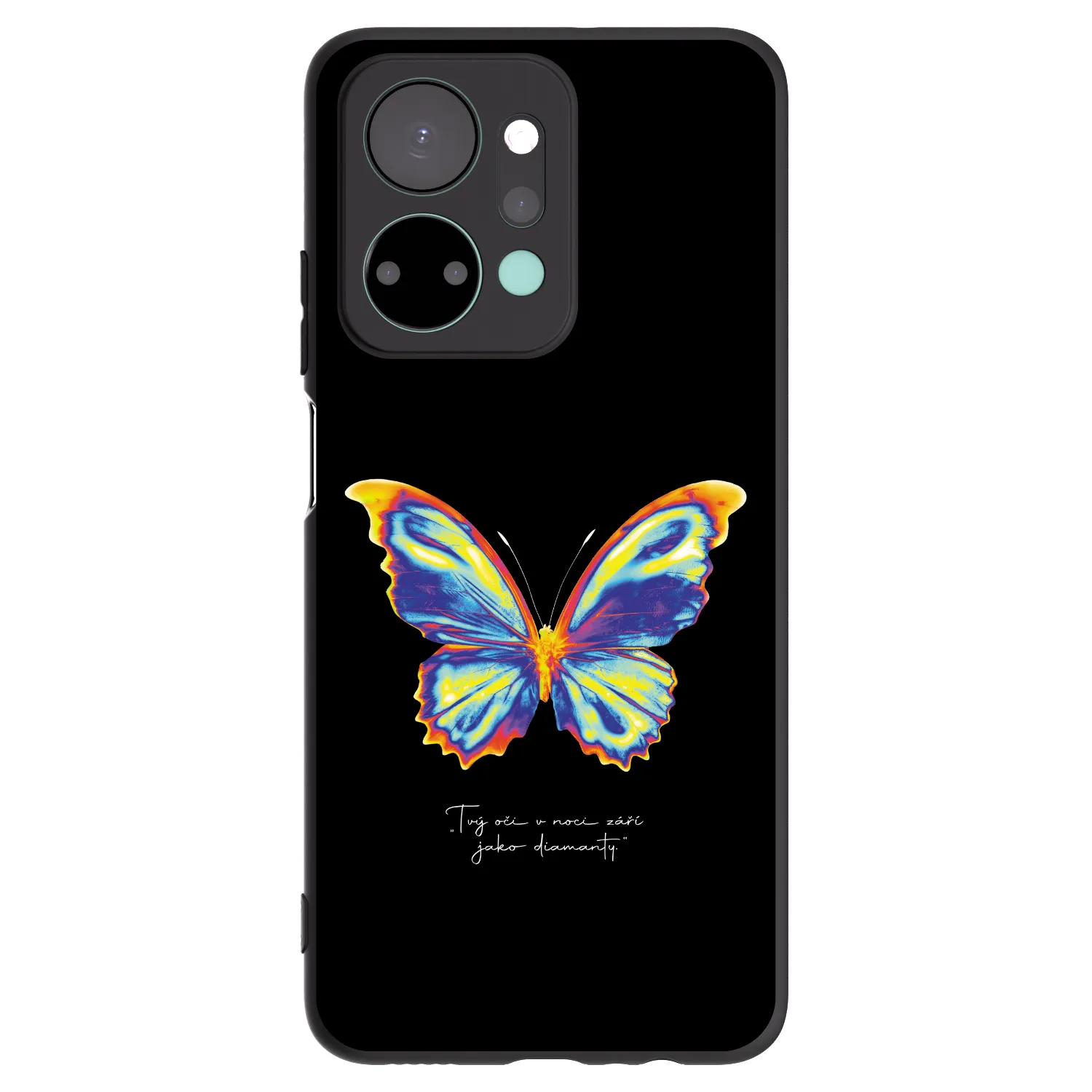 Picasee silikónový čierny obal pre Honor X7a - Diamanty Black