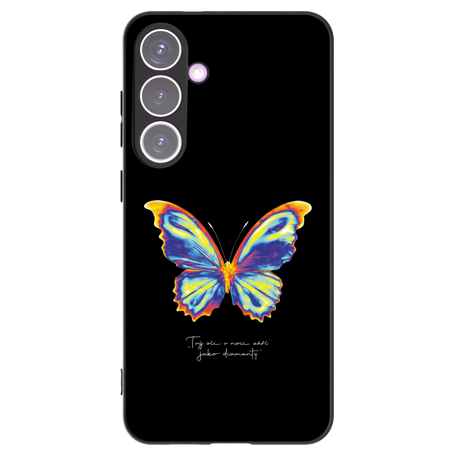 Picasee silikónový čierny obal pre Samsung Galaxy S24+ S926B 5G - Diamanty Black