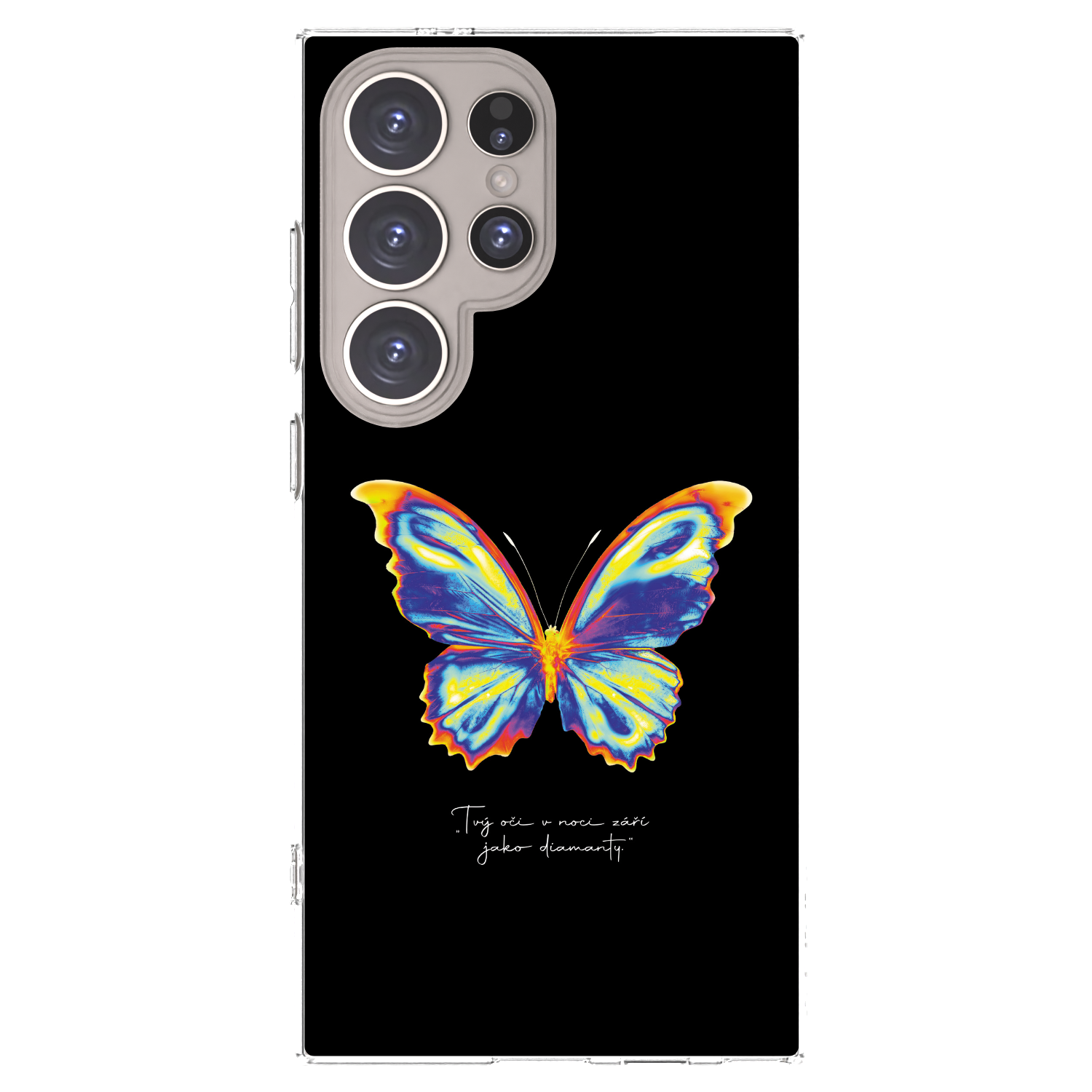 Picasee silikónový prehľadný obal pre Samsung Galaxy S24 Ultra S928B 5G - Diamanty Black