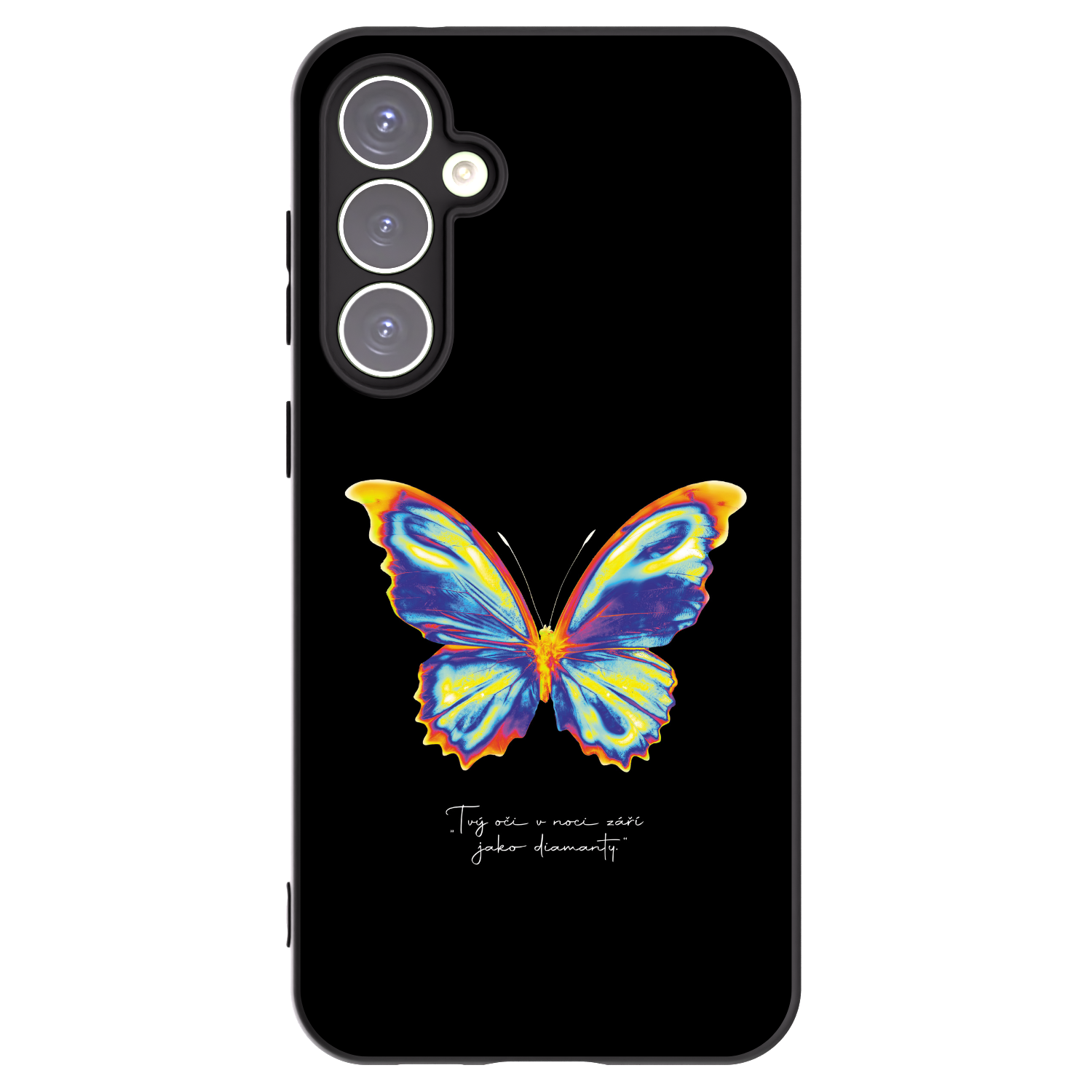 Picasee silikónový čierny obal pre Samsung Galaxy S23 FE S711B - Diamanty Black