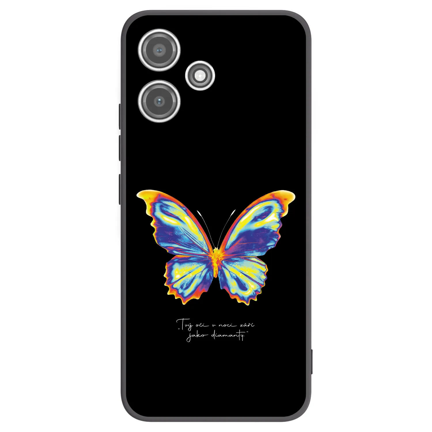Picasee silikónový čierny obal pre Xiaomi Redmi 12 5G - Diamanty Black