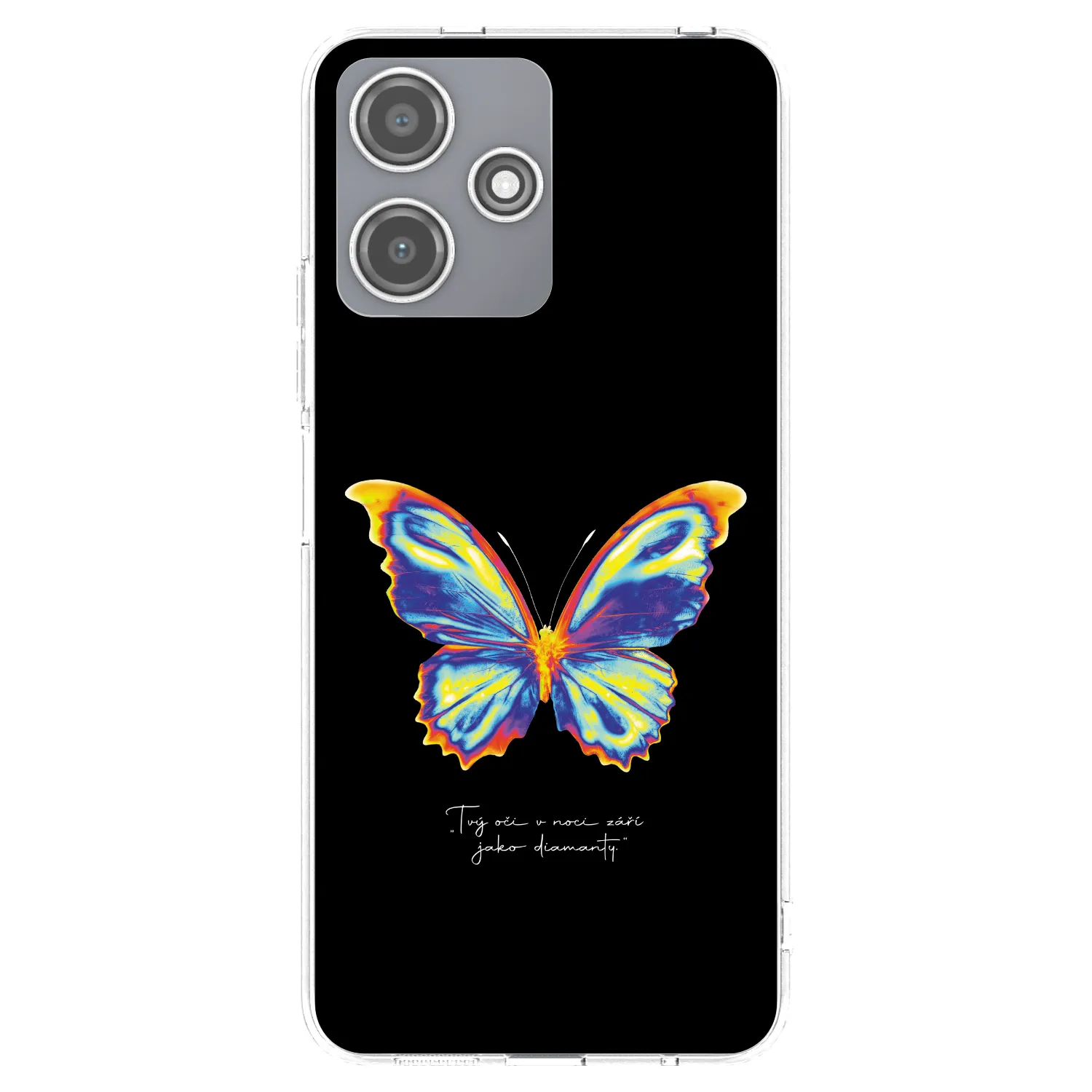 Picasee silikónový prehľadný obal pre Xiaomi Redmi 12 5G - Diamanty Black