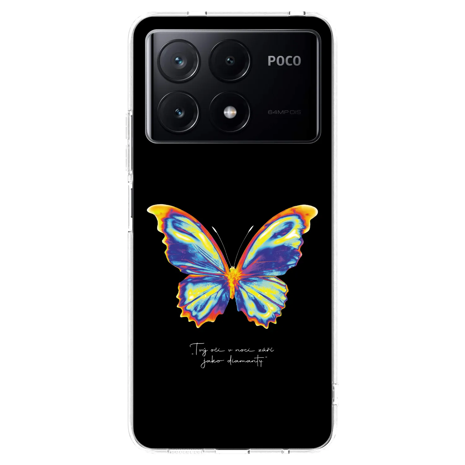 Picasee silikónový prehľadný obal pre Xiaomi Poco X6 Pro - Diamanty Black