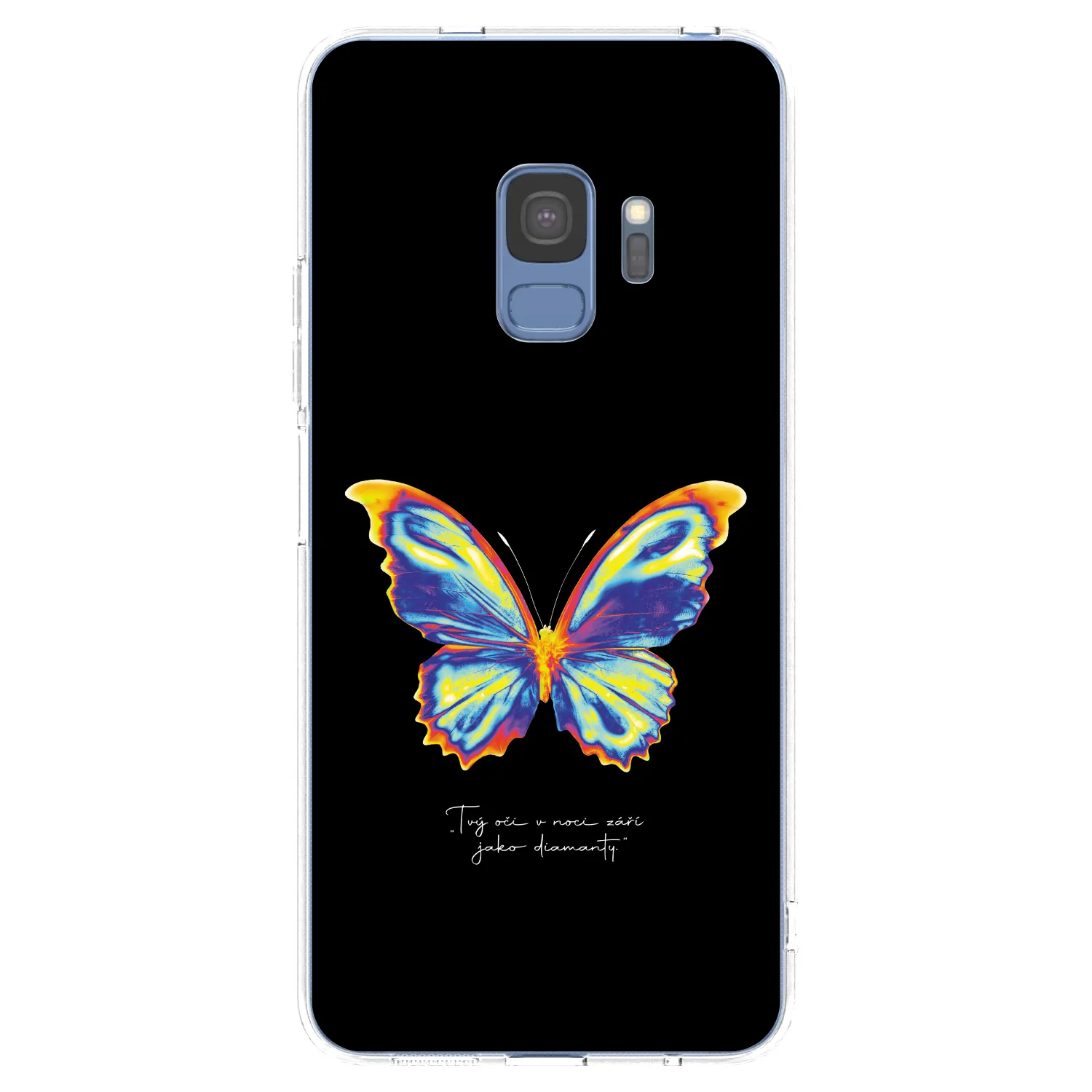 Picasee silikónový prehľadný obal pre Samsung Galaxy S9 G960F - Diamanty Black