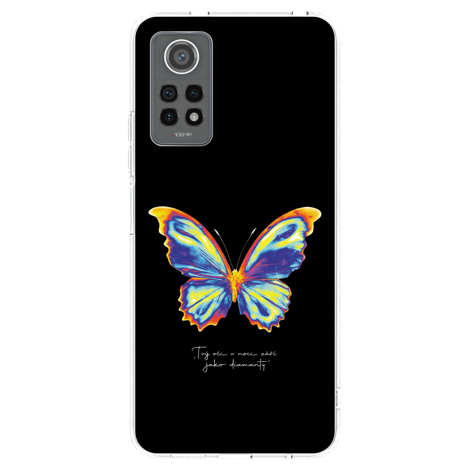 Picasee silikónový prehľadný obal pre Xiaomi Redmi Note 12 Pro 4G - Diamanty Black