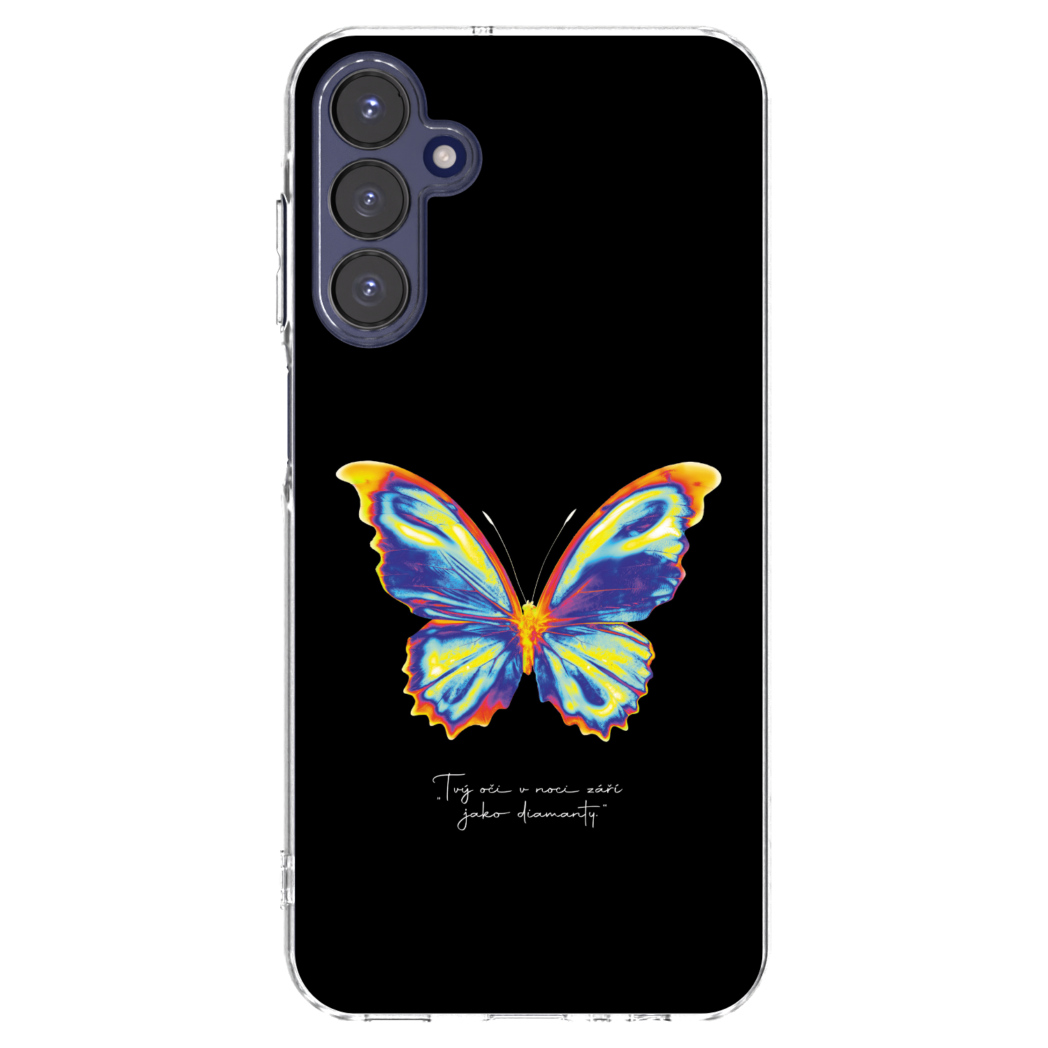 Picasee silikónový prehľadný obal pre Samsung Galaxy A15 A155F 4G - Diamanty Black