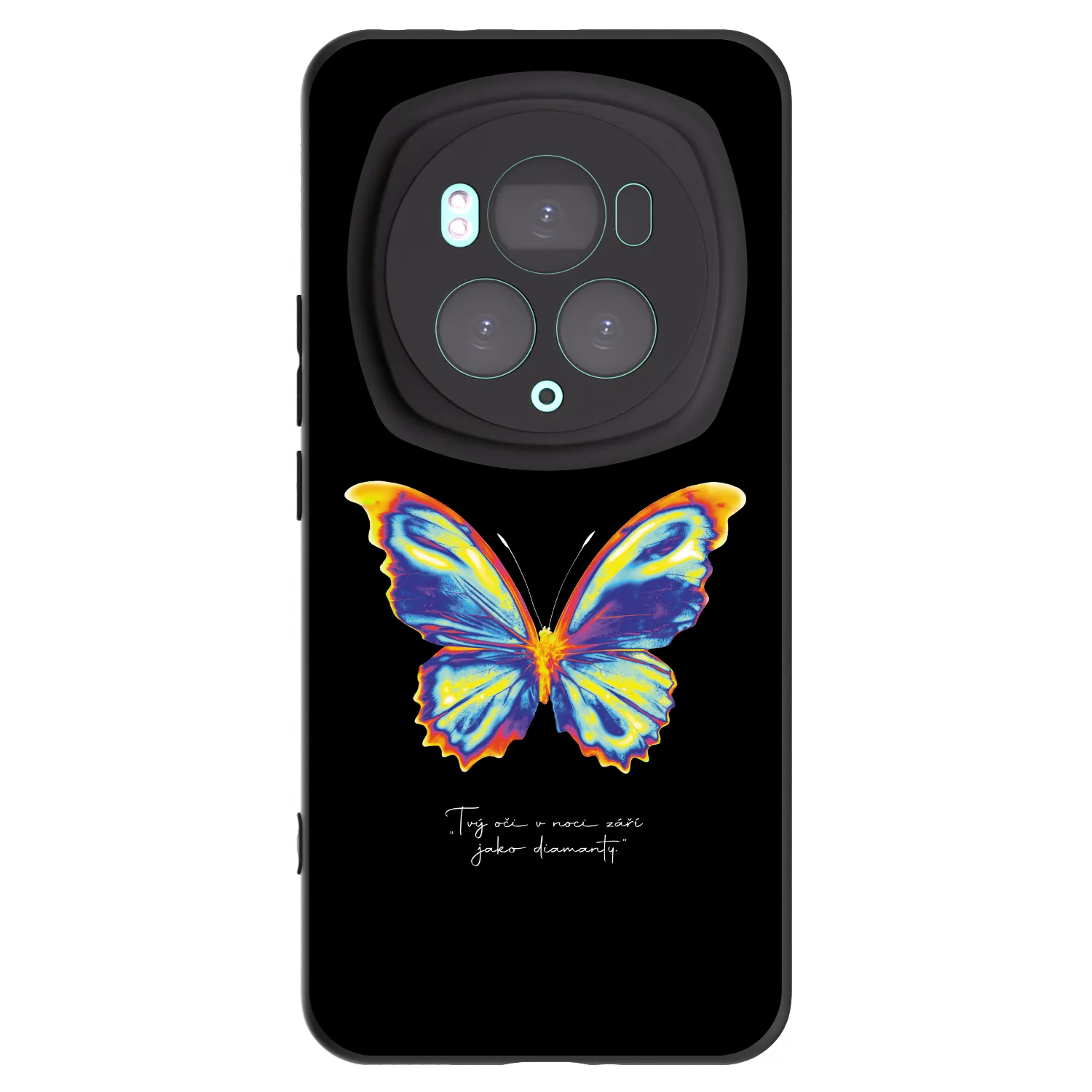 Picasee silikónový čierny obal pre Honor Magic6 Pro - Diamanty Black