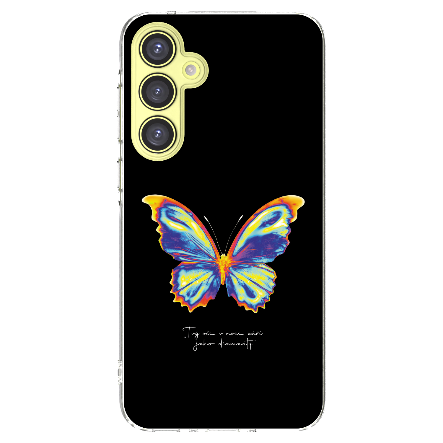 Picasee silikónový prehľadný obal pre Samsung Galaxy A35 5G A356B - Diamanty Black