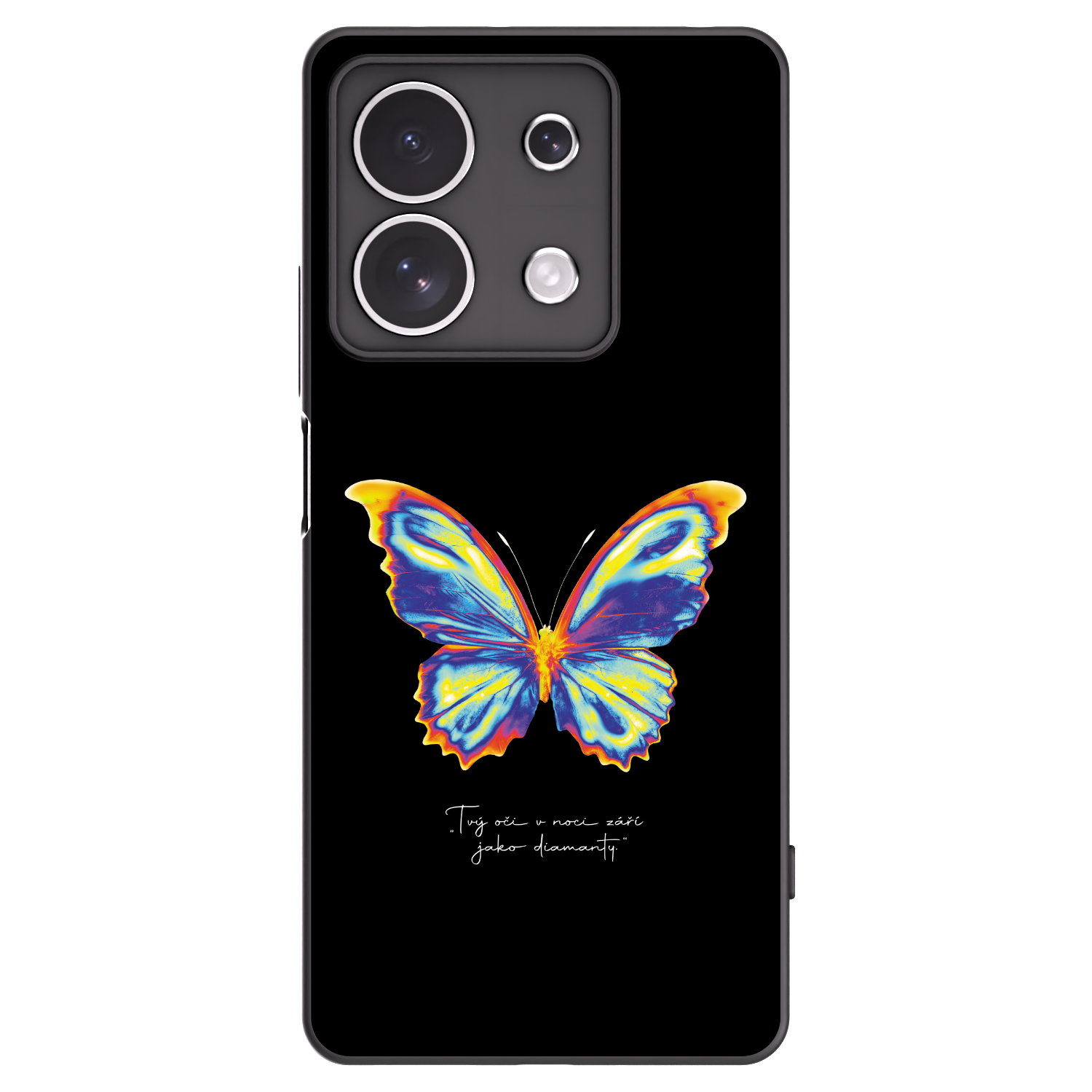 Picasee silikónový čierny obal pre Xiaomi Redmi Note 13 4G - Diamanty Black