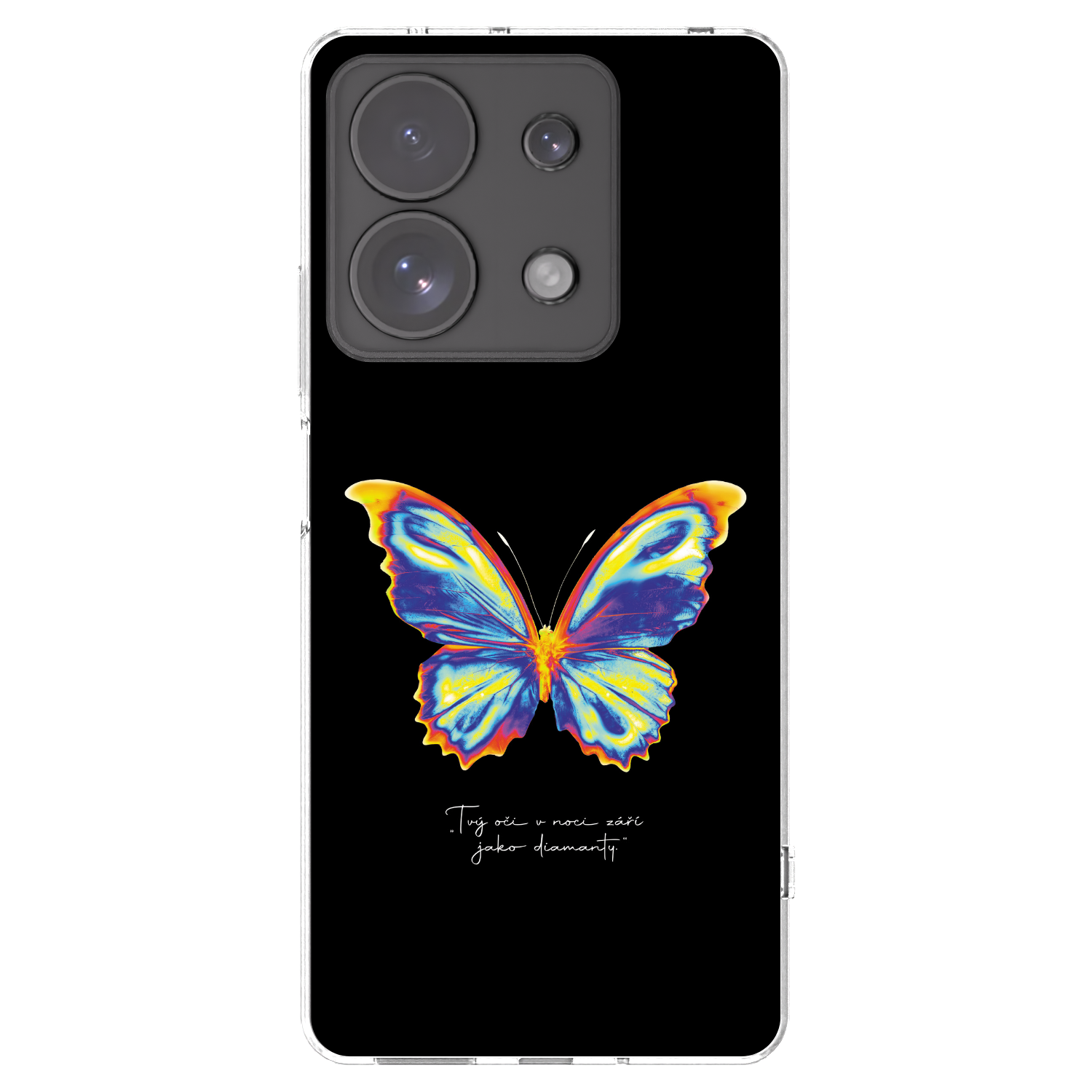 Picasee silikónový prehľadný obal pre Xiaomi Redmi Note 13 Pro 4G - Diamanty Black