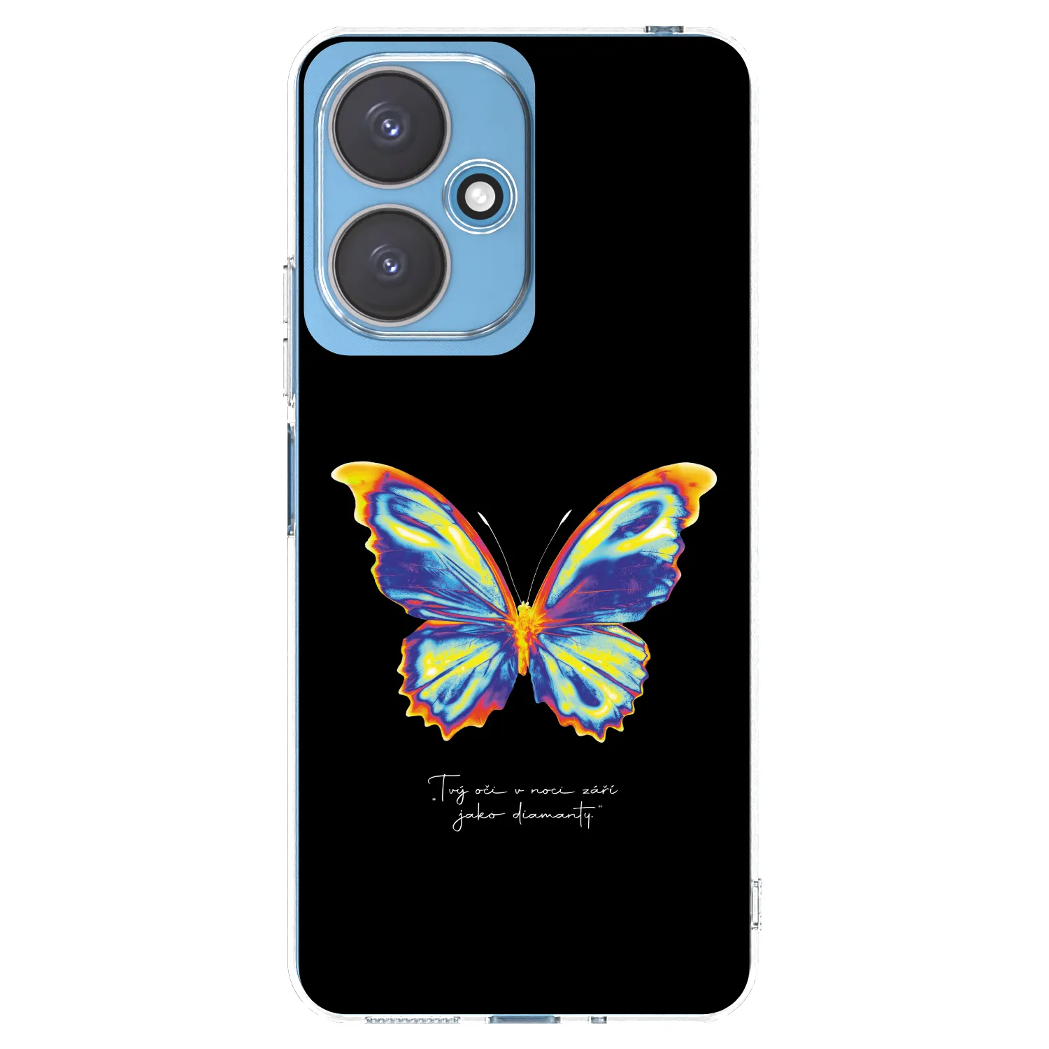 Picasee silikónový prehľadný obal pre Xiaomi Redmi 13C 5G - Diamanty Black