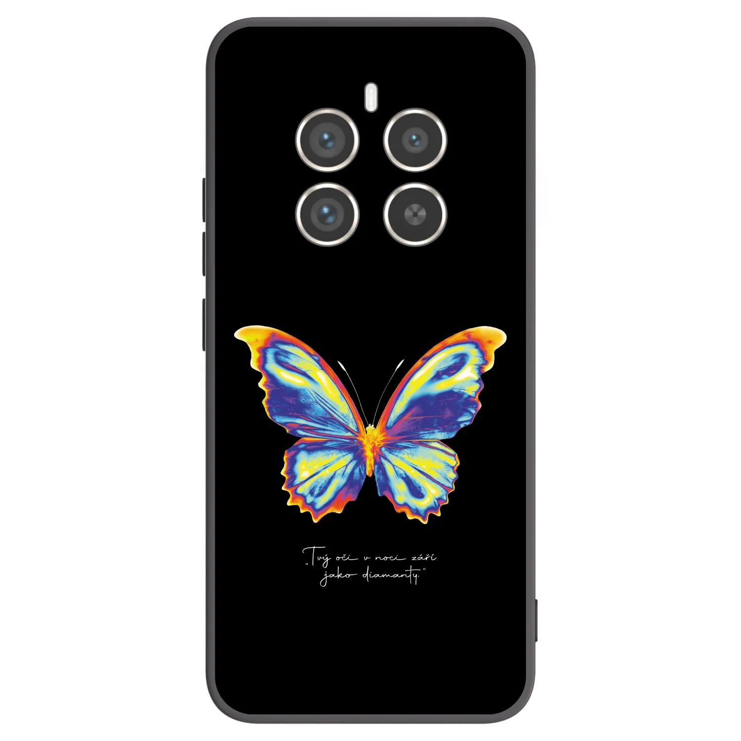 Picasee silikónový čierny obal pre Realme 12 Pro 5G - Diamanty Black