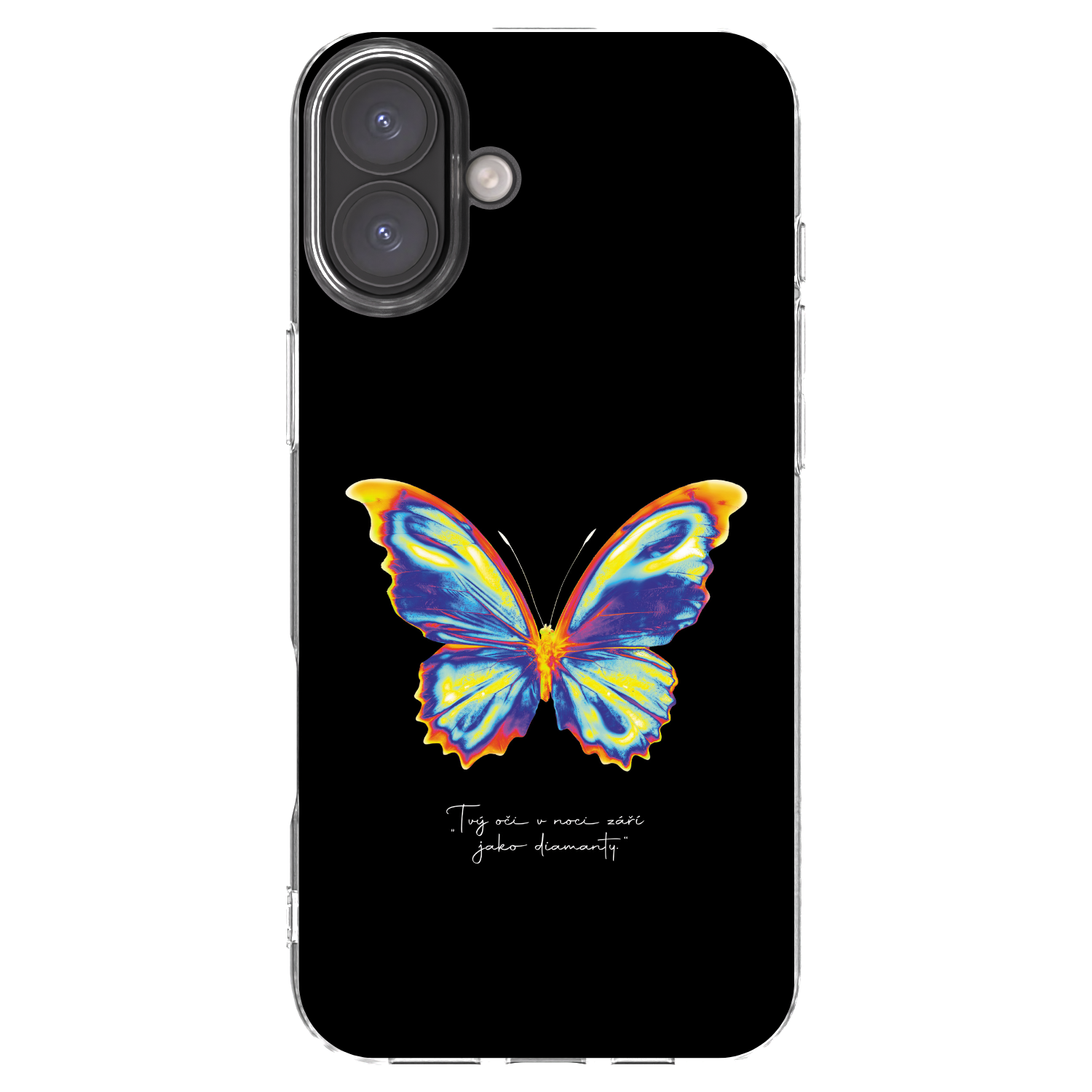 Picasee silikónový prehľadný obal pre Apple iPhone 16 Plus - Diamanty Black