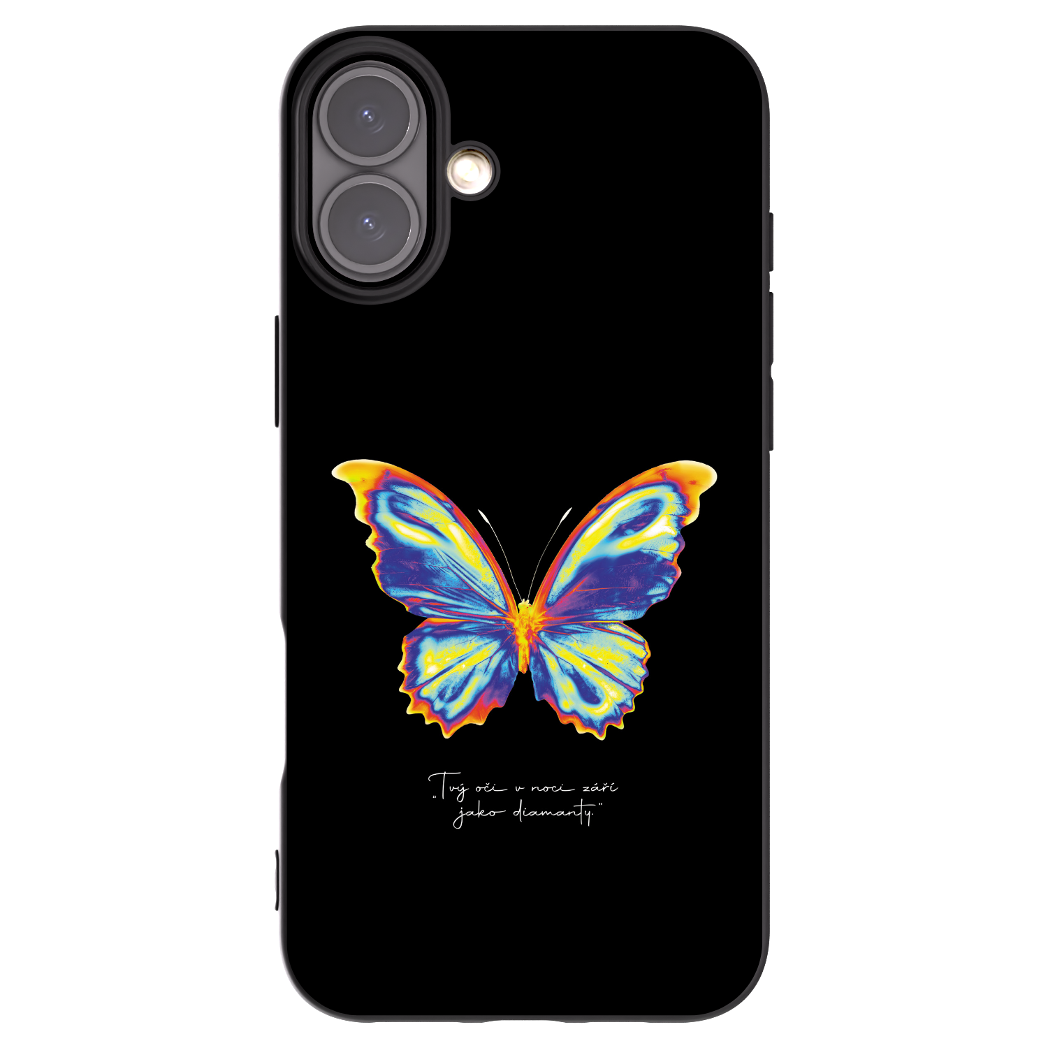 Picasee silikónový čierny obal pre Apple iPhone 16 Plus - Diamanty Black
