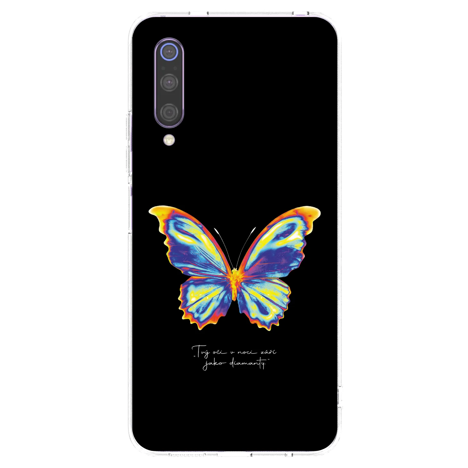 Picasee silikónový prehľadný obal pre Xiaomi Mi 9 - Diamanty Black