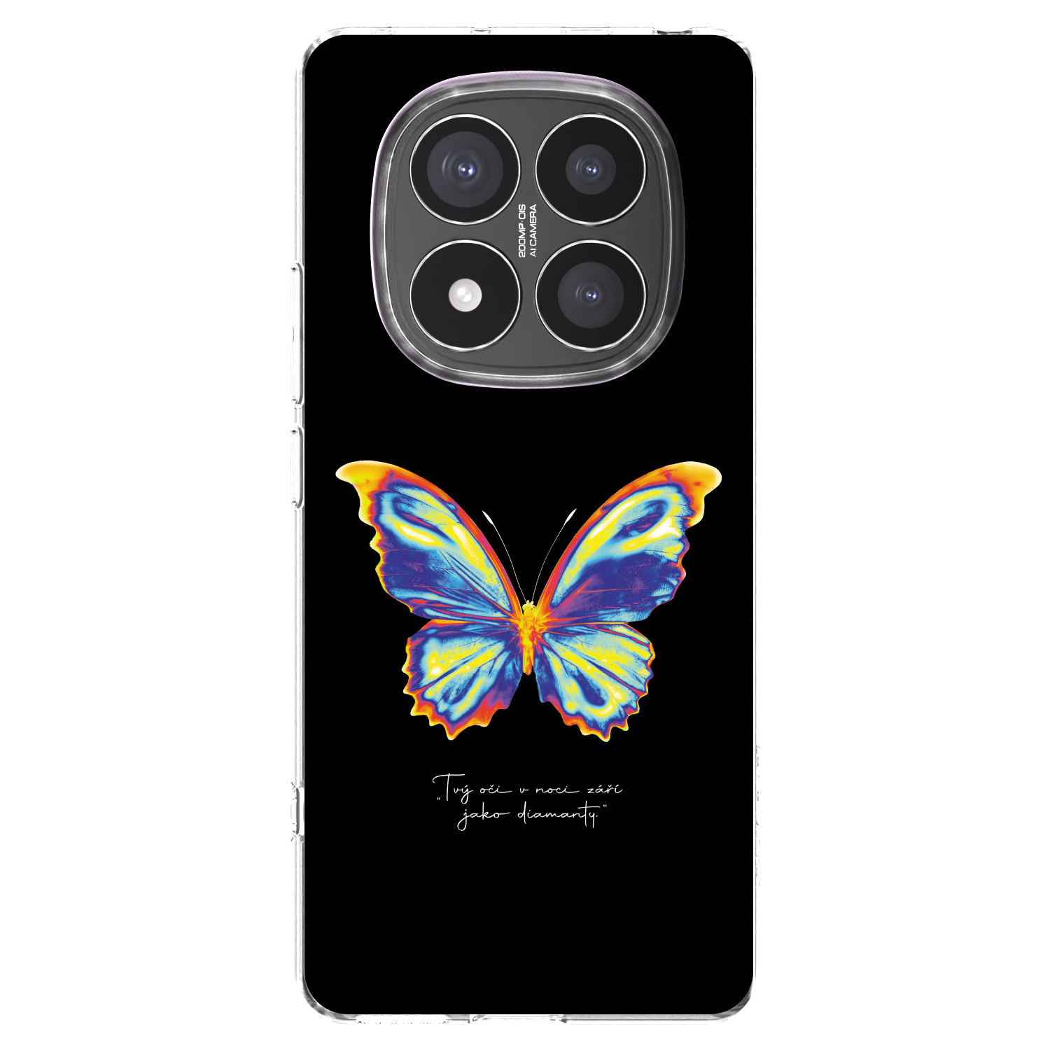 Picasee silikónový prehľadný obal pre Xiaomi Redmi Note 14 Pro+ 5G - Diamanty Black