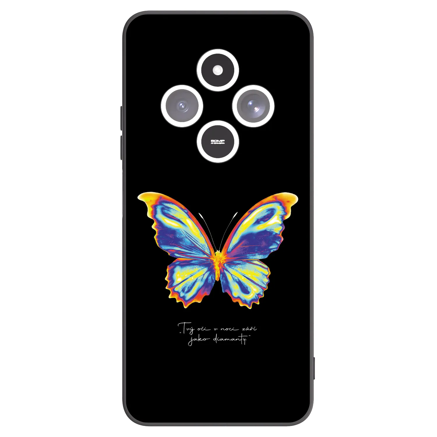 Picasee silikónový čierny obal pre Xiaomi Redmi 14C - Diamanty Black
