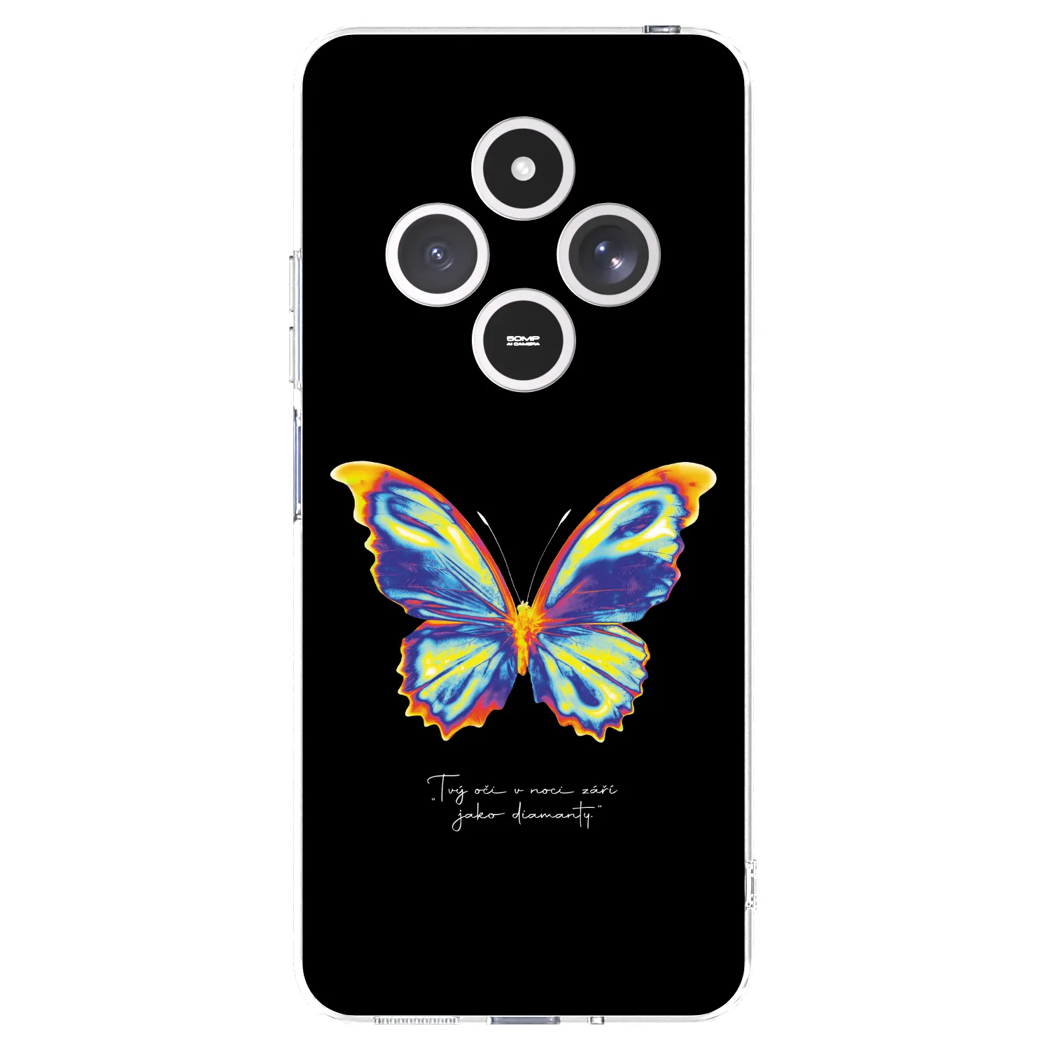 Picasee silikónový prehľadný obal pre Xiaomi Redmi 14C - Diamanty Black