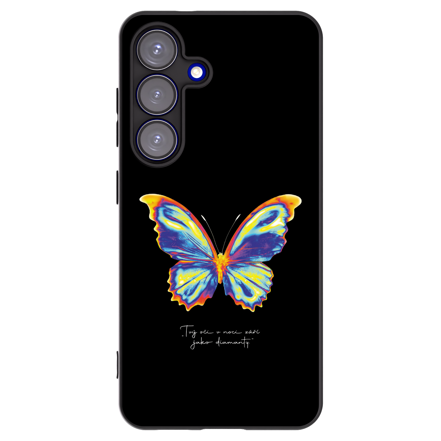 Picasee silikónový čierny obal pre Samsung Galaxy S25 5G - Diamanty Black