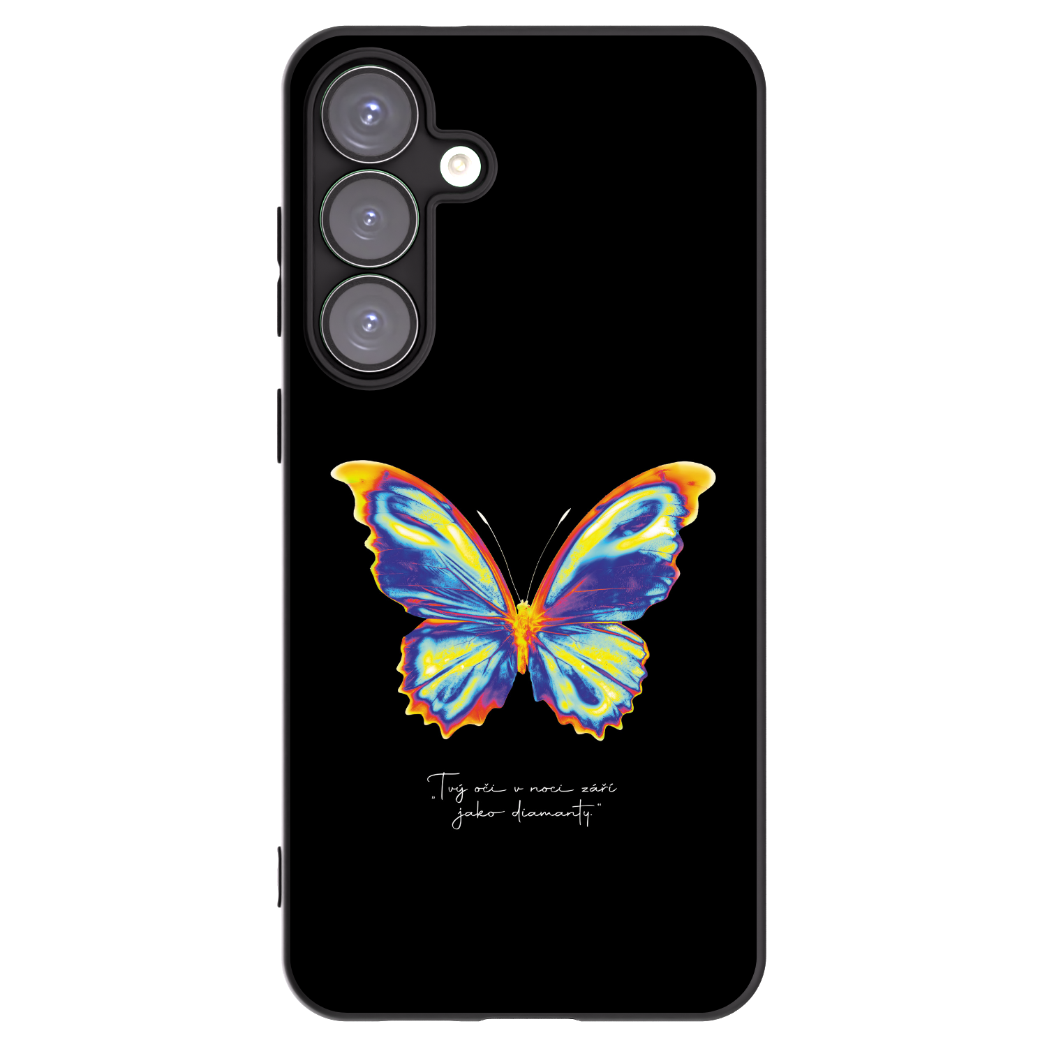 Picasee silikónový čierny obal pre Samsung Galaxy S25+ 5G - Diamanty Black