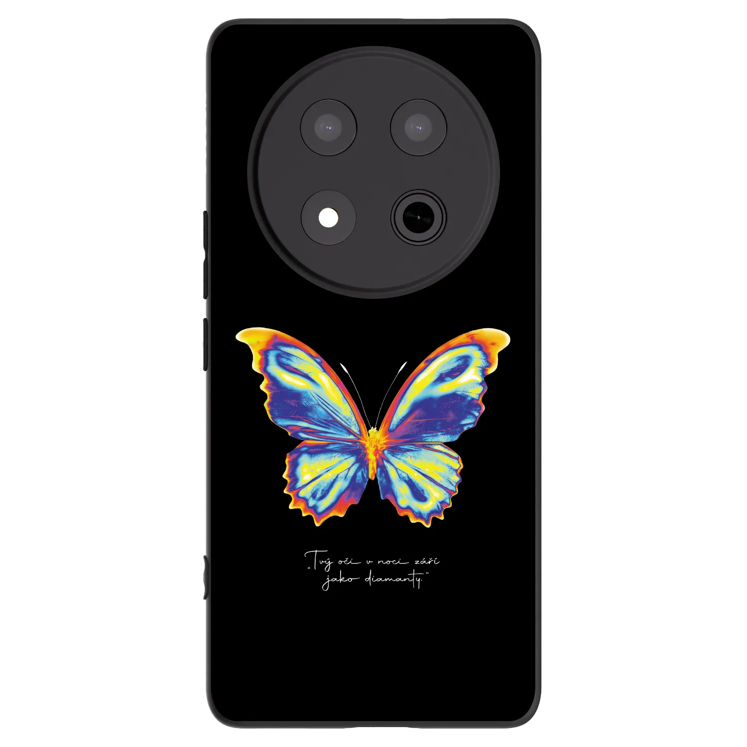 Picasee silikónový čierny obal pre Honor Magic7 Lite 5G - Diamanty Black
