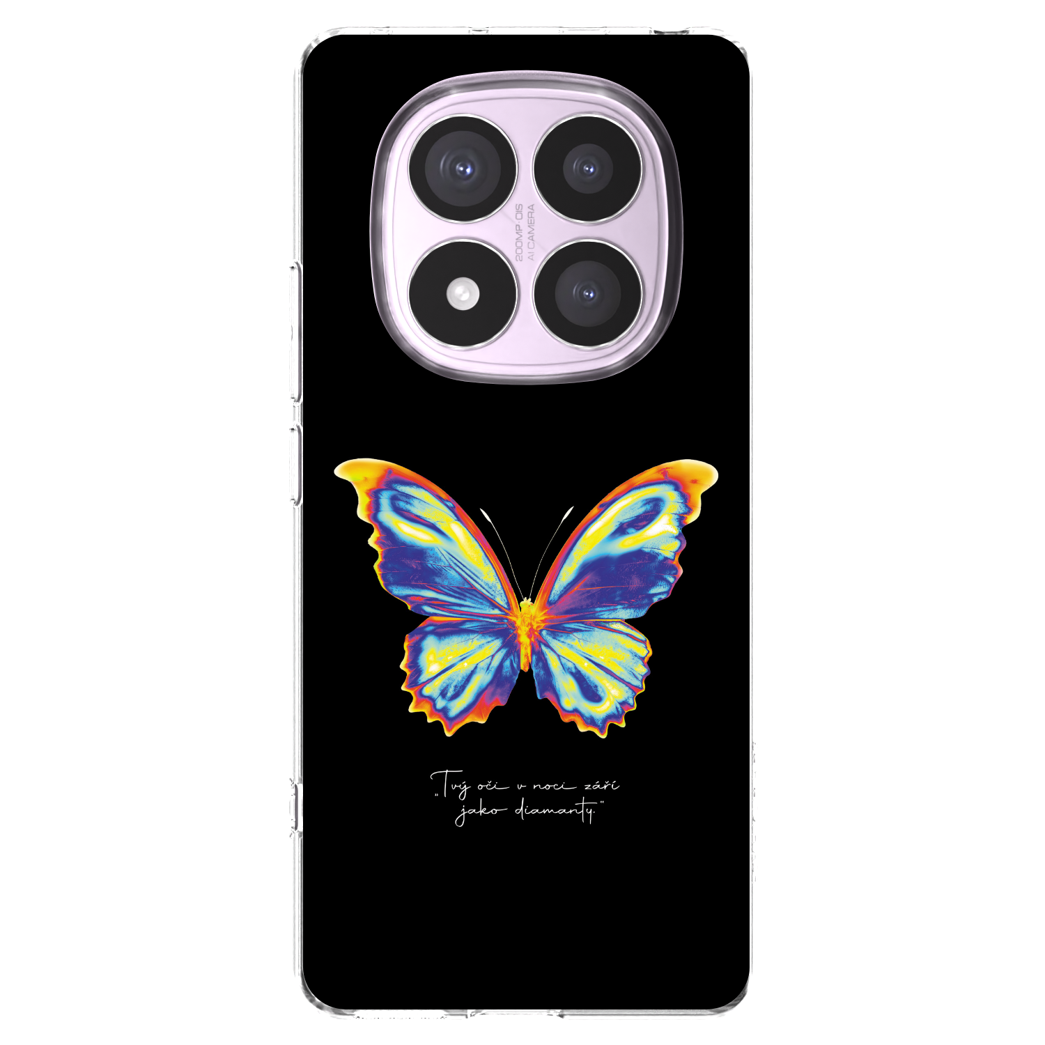 Picasee silikónový prehľadný obal pre Xiaomi Redmi Note 14 Pro 4G - Diamanty Black