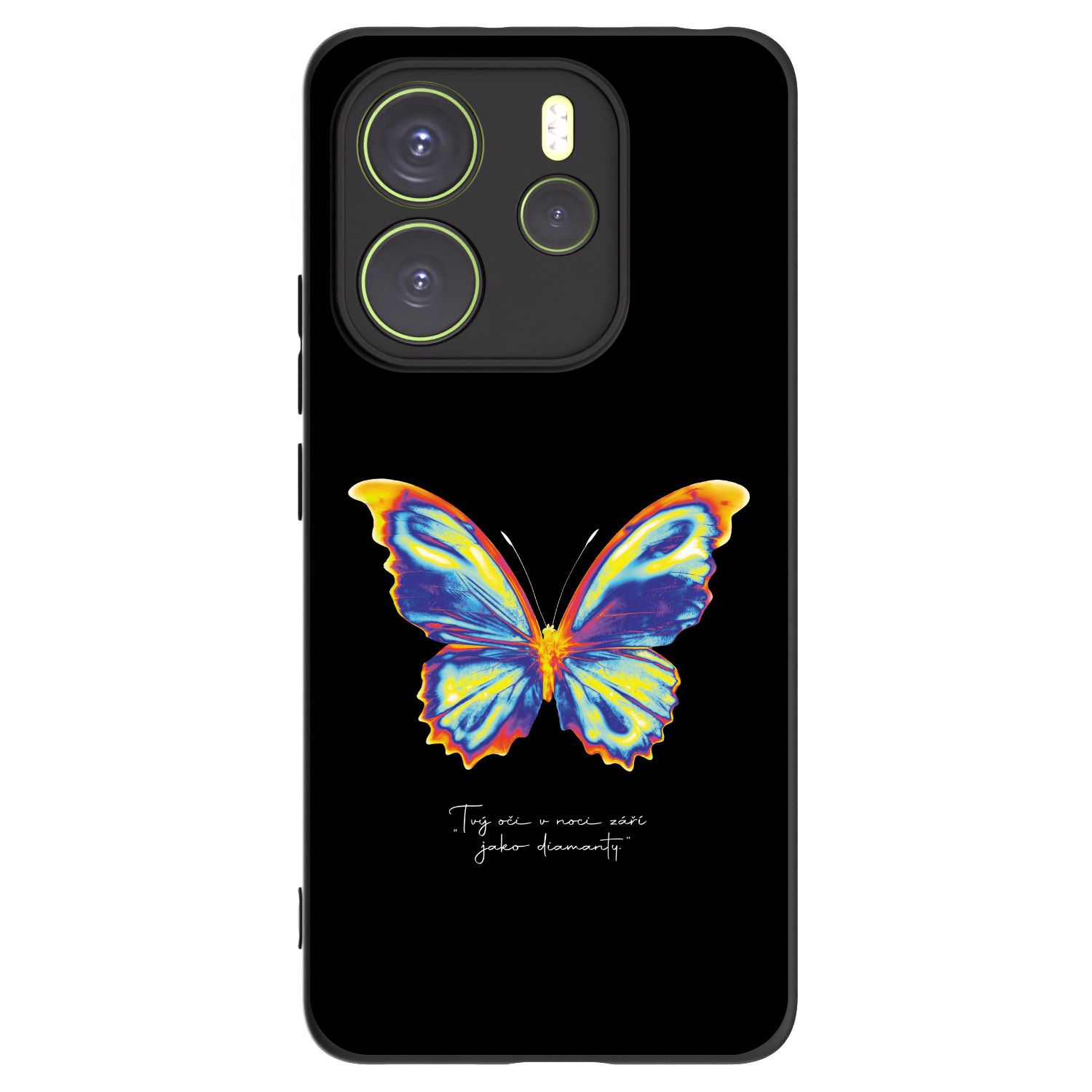 Picasee silikónový čierny obal pre Xiaomi Redmi Note 14 4G - Diamanty Black