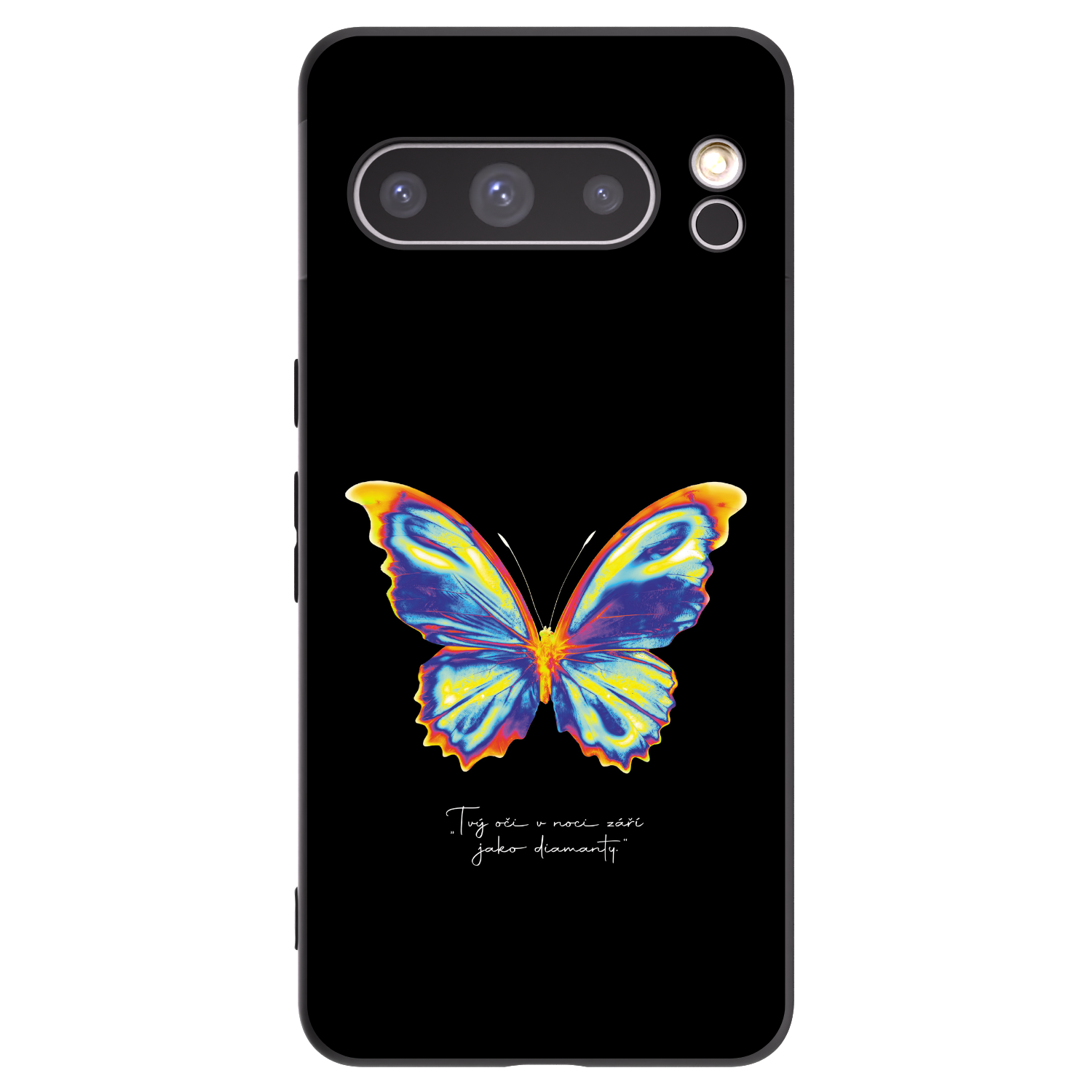 Picasee silikónový čierny obal pre Google Pixel 8 Pro - Diamanty Black
