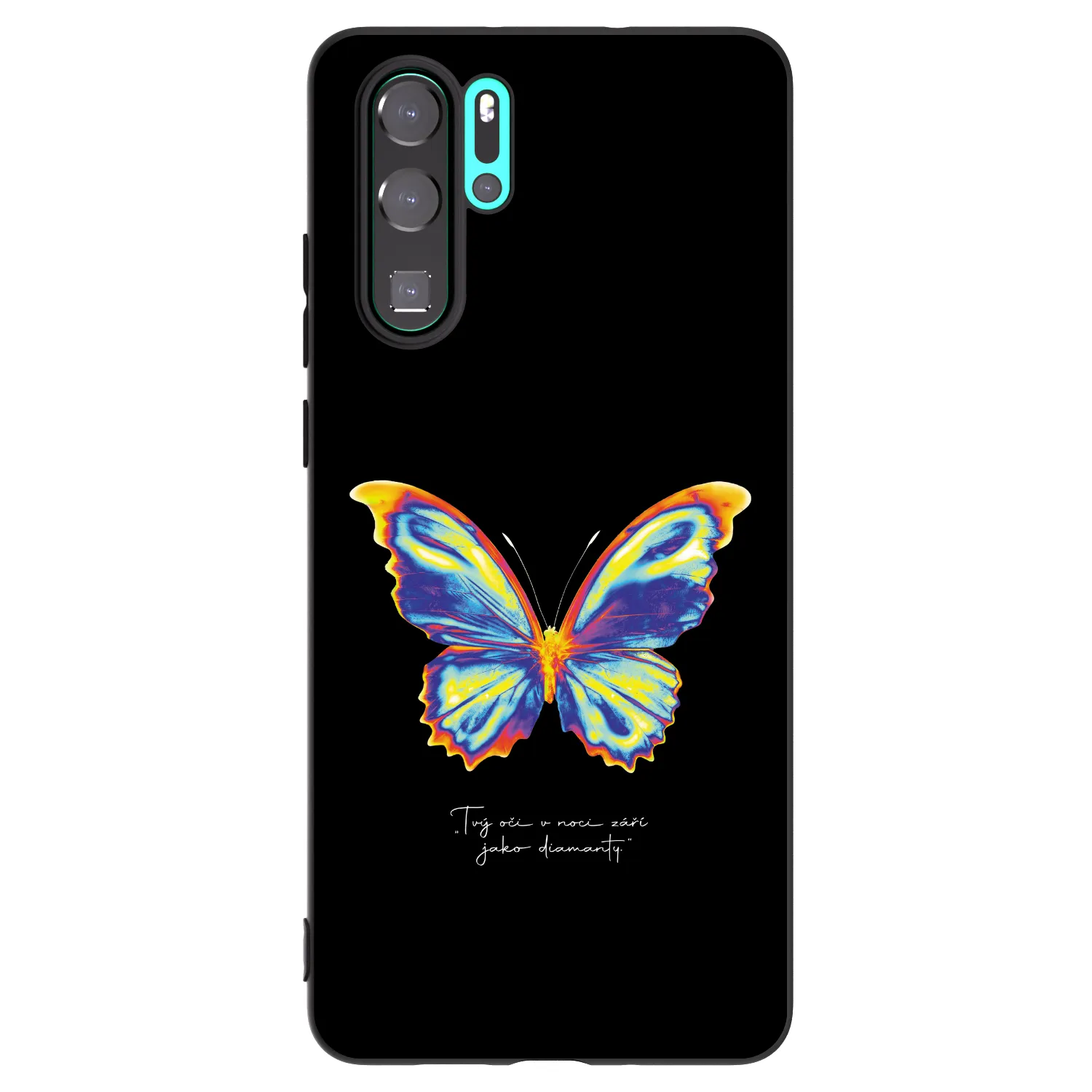 Picasee silikónový čierny obal pre Huawei P30 Pro - Diamanty Black