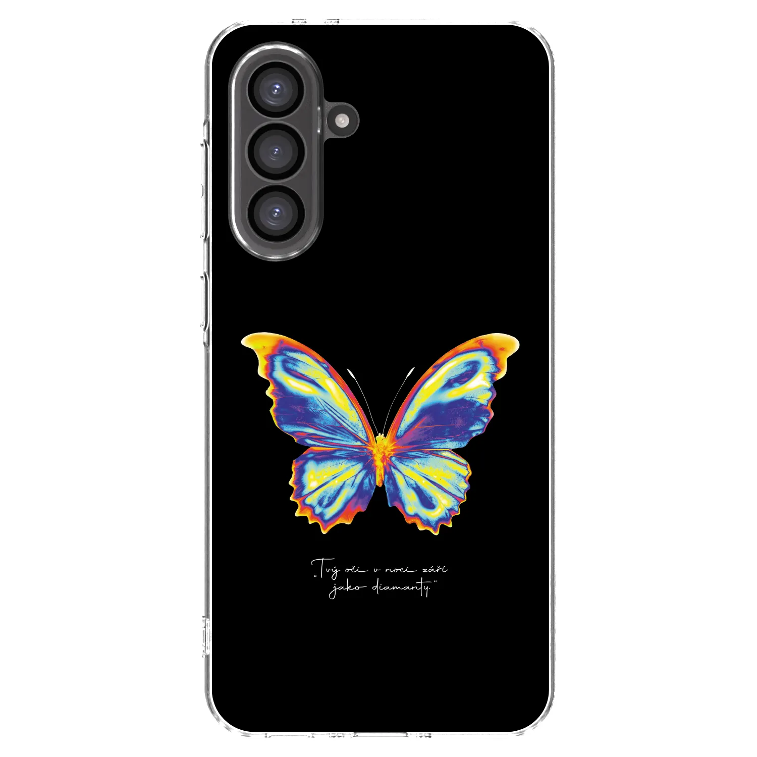 Picasee silikónový prehľadný obal pre Samsung Galaxy A56 5G A566B - Diamanty Black