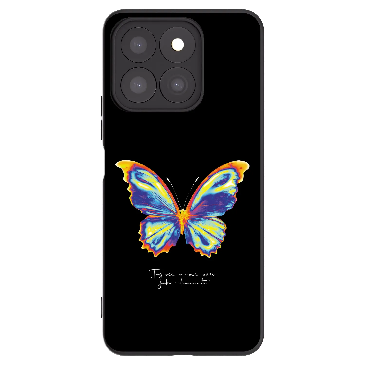 Picasee silikónový čierny obal pre Honor X8c - Diamanty Black