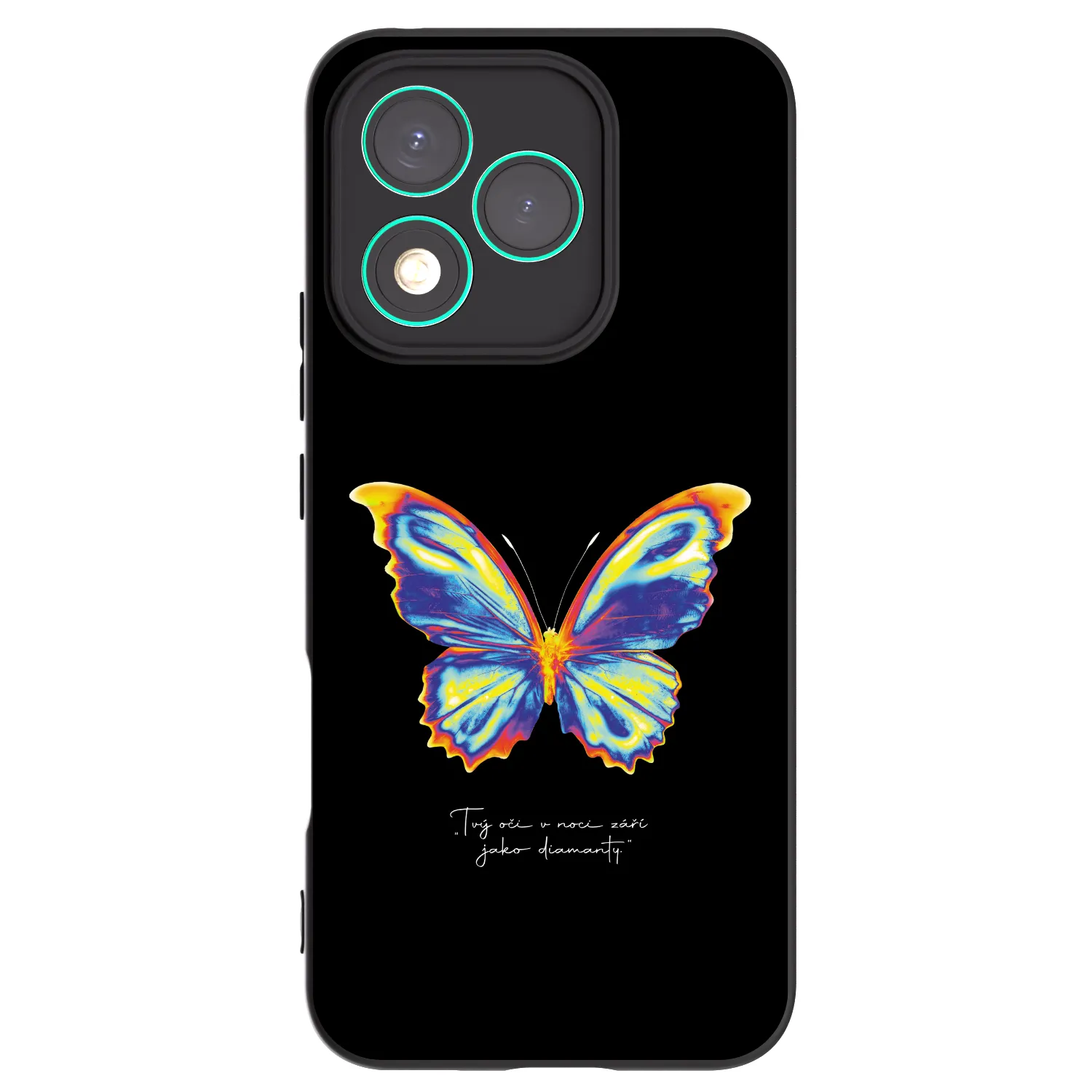 Picasee silikónový čierny obal pre Honor 400 Lite 5G - Diamanty Black