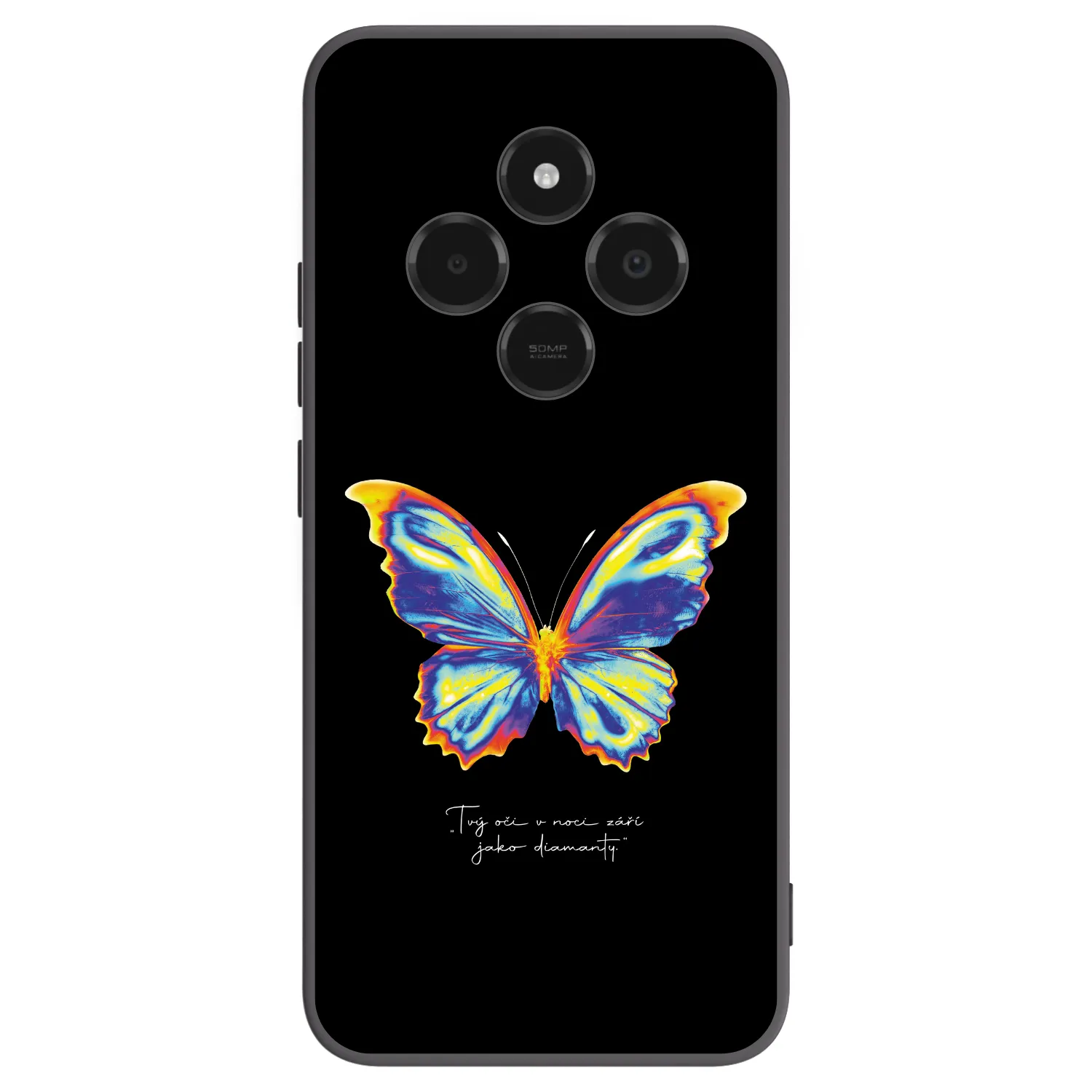 Picasee silikónový čierny obal pre Xiaomi Poco C75 - Diamanty Black