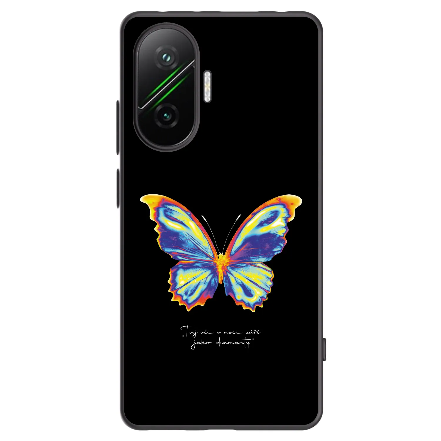 Silikónový čierny obal pre Xiaomi Poco F7 Pro 5G - Diamanty Black