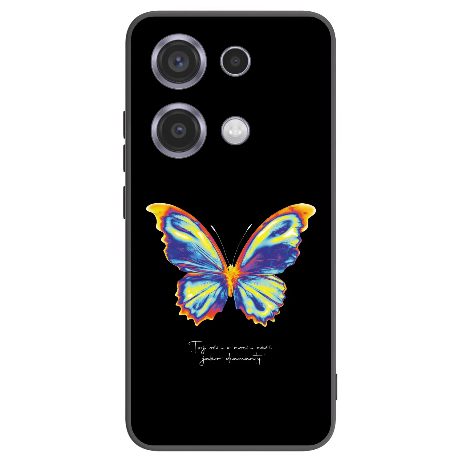 Silikónový čierny obal pre Xiaomi Redmi Note 14S - Diamanty Black