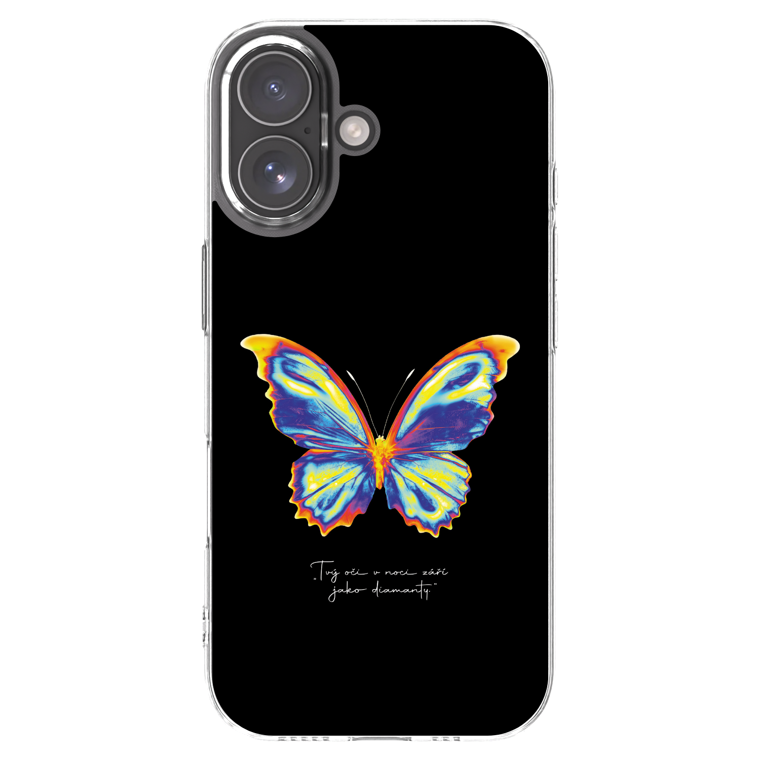 Picasee silikónový prehľadný obal pre Apple iPhone 17 - Diamanty Black